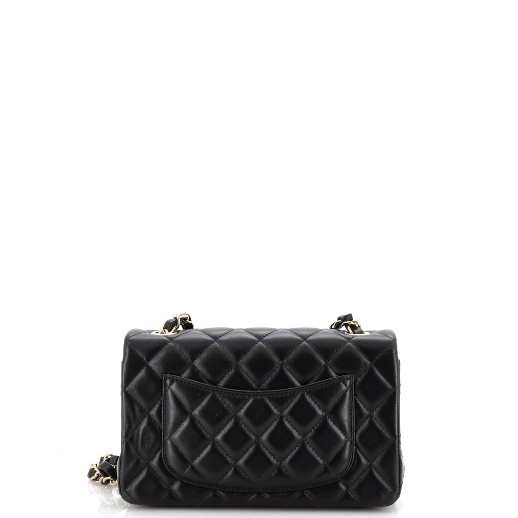 Hollywood Charms Classic Single Flap Bag Quilted Lambskin Mini
