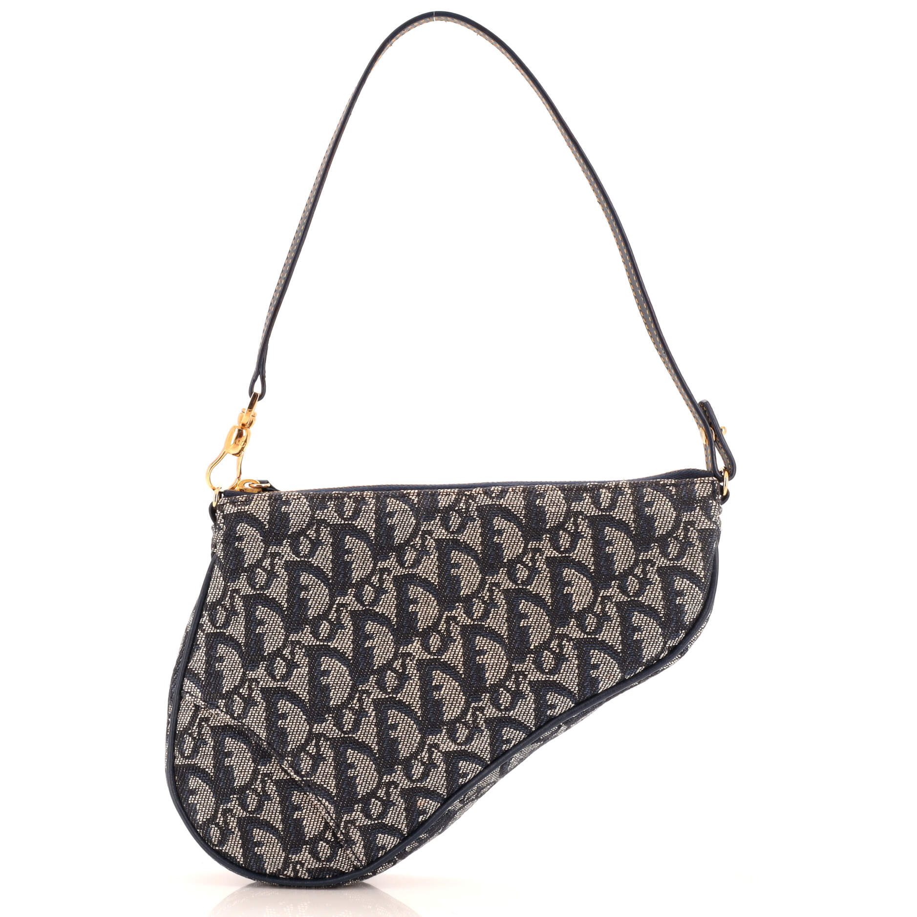Vintage Saddle Bag Diorissimo Canvas Mini