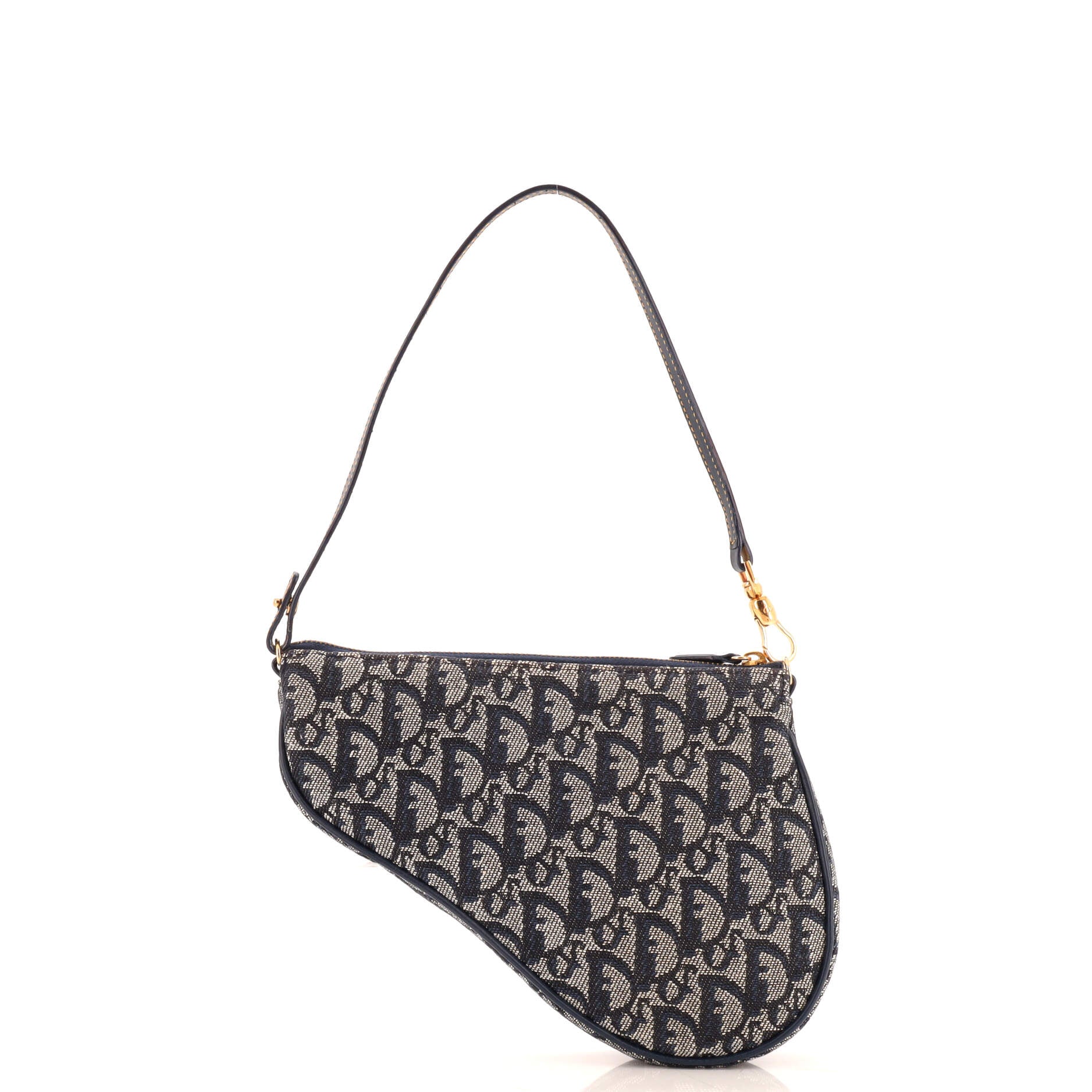 Vintage Saddle Bag Diorissimo Canvas Mini