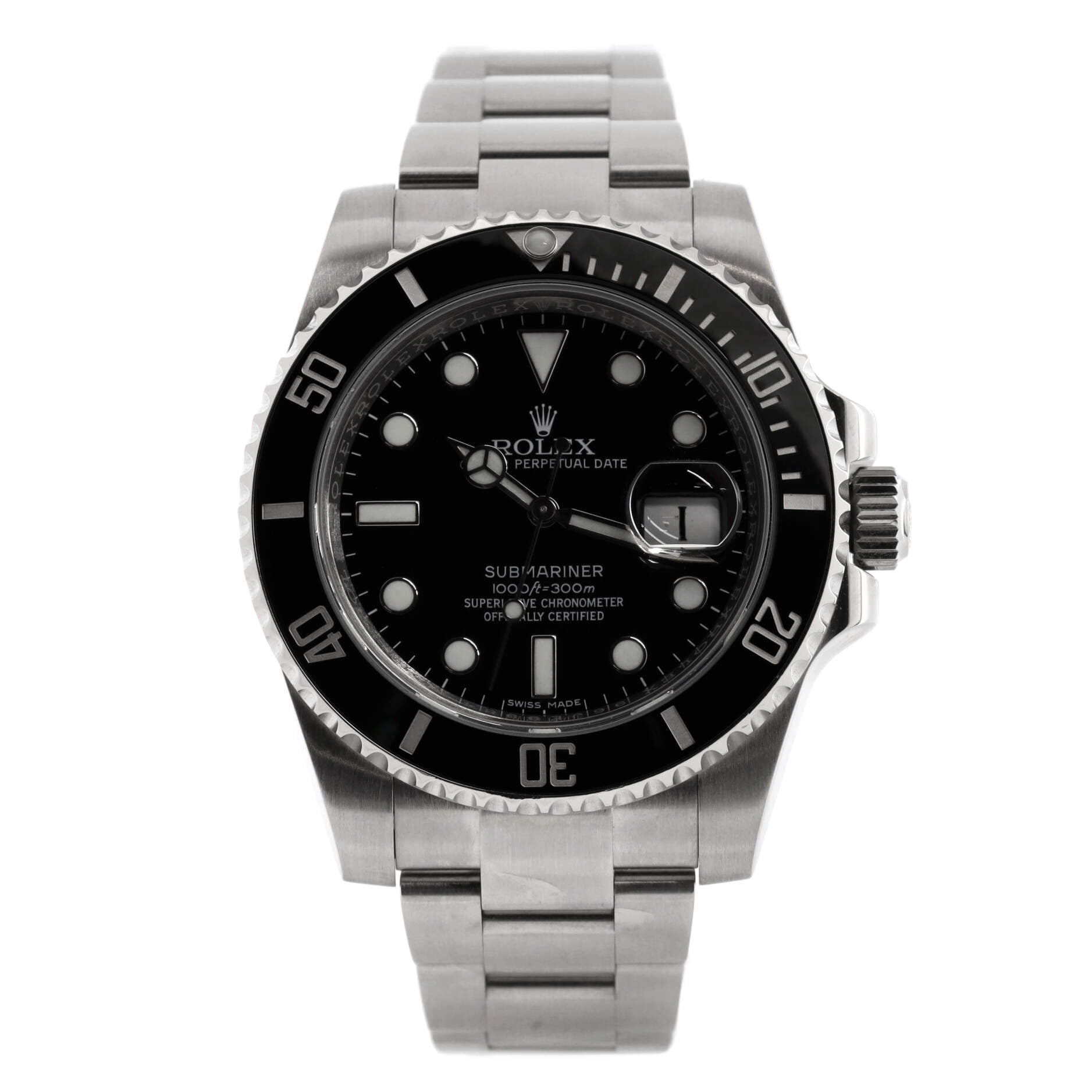 Oyster Perpetual Submariner Date Automatic Watch Stainless Steel and Cerachrom 40