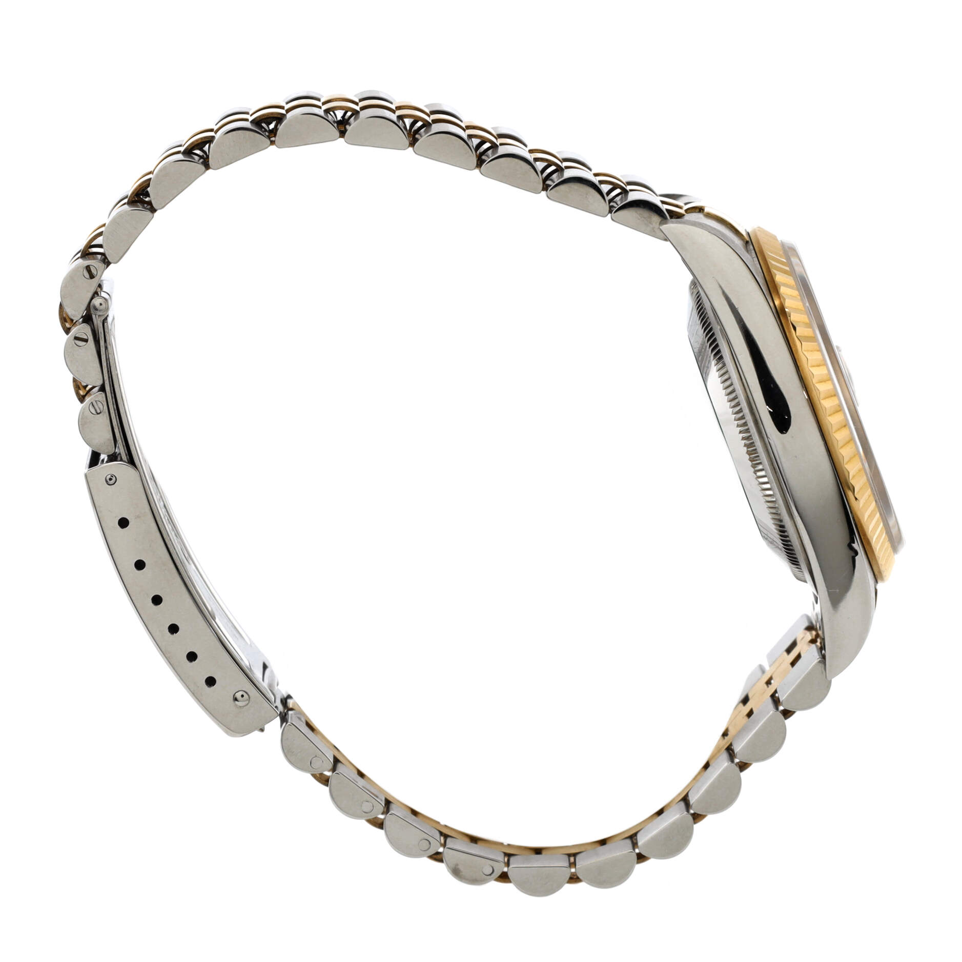 Oyster Perpetual Datejust Automatic Watch Stainless Steel and Yellow Gold with Diamond Markers 36