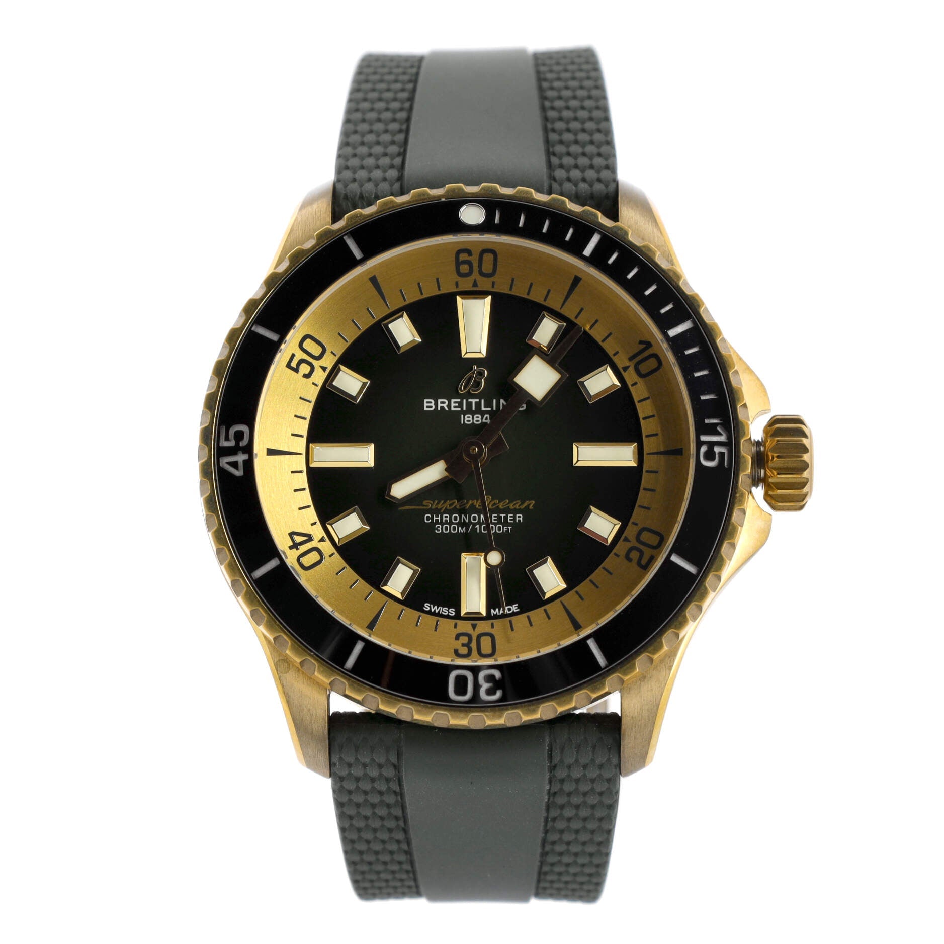 SuperOcean Automatic Watch Bronze and Rubber 42