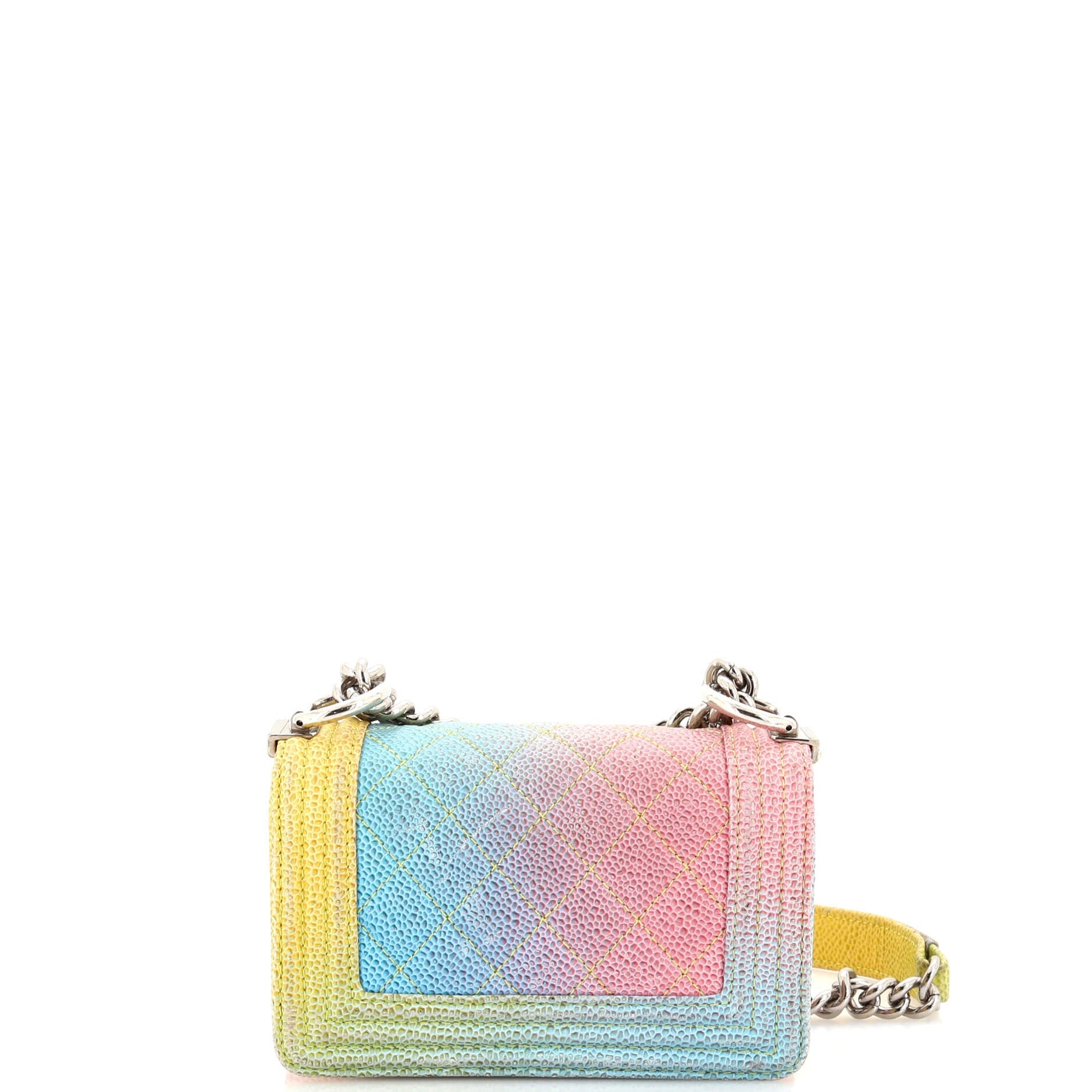 Rainbow Boy Flap Bag Quilted Painted Caviar Mini