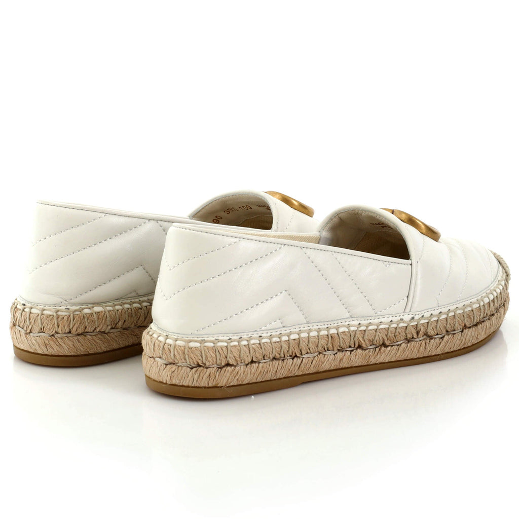 Women's GG Marmont Espadrilles Matelasse Leather