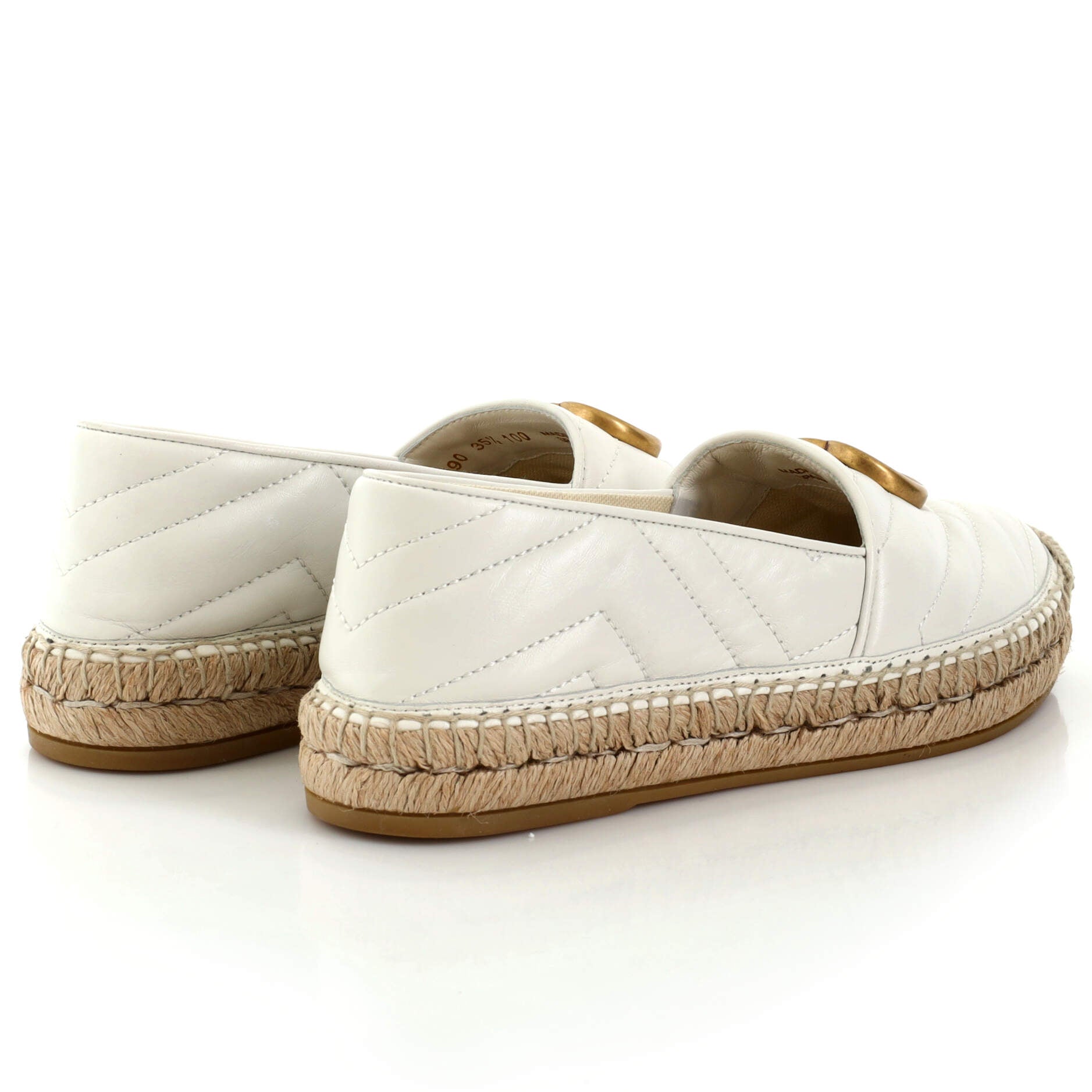 Women's GG Marmont Espadrilles Matelasse Leather