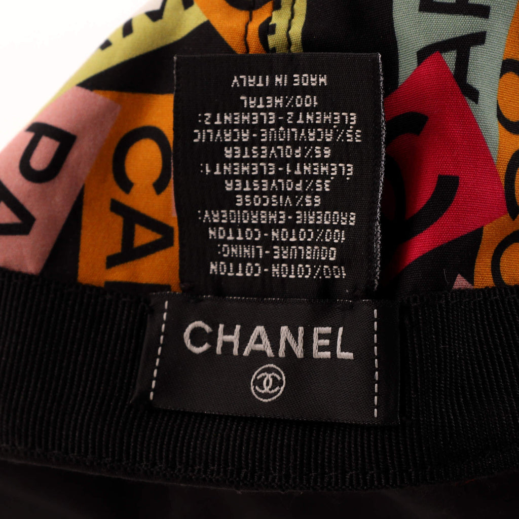 CC Baseball Cap Sequin Embellished Cotton