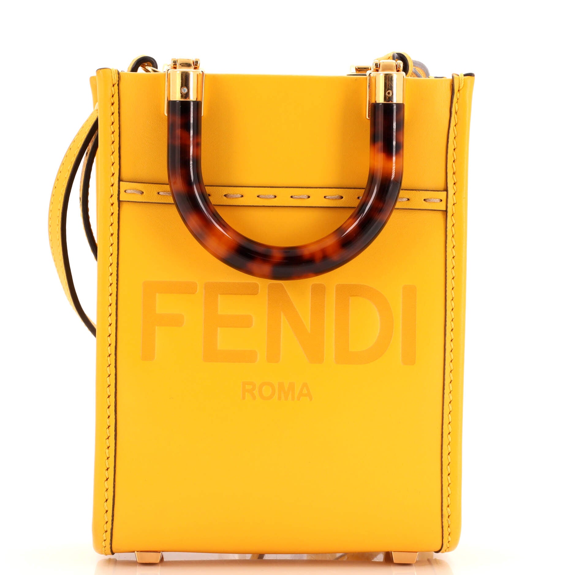 Sunshine Shopper Tote Leather Mini