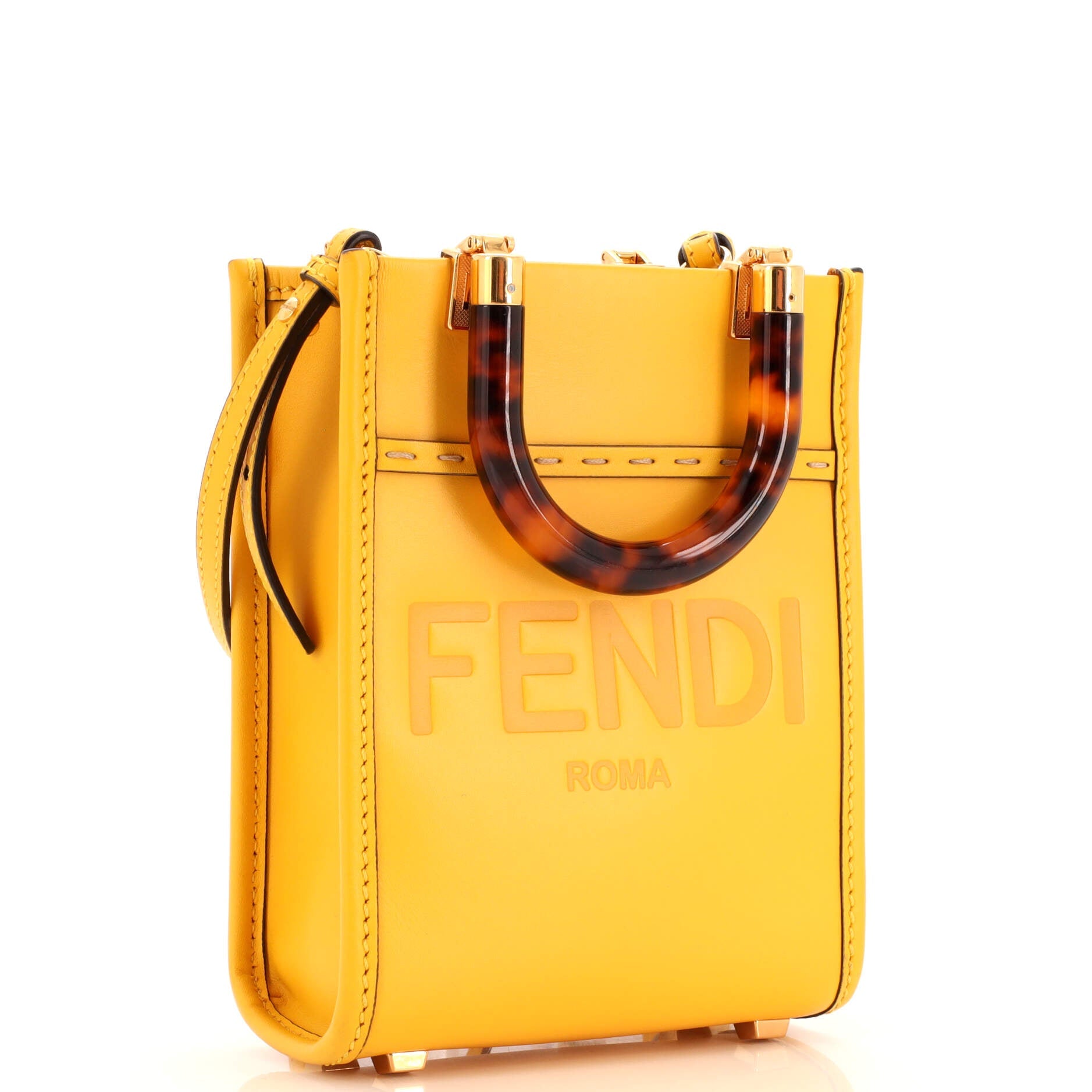 Sunshine Shopper Tote Leather Mini