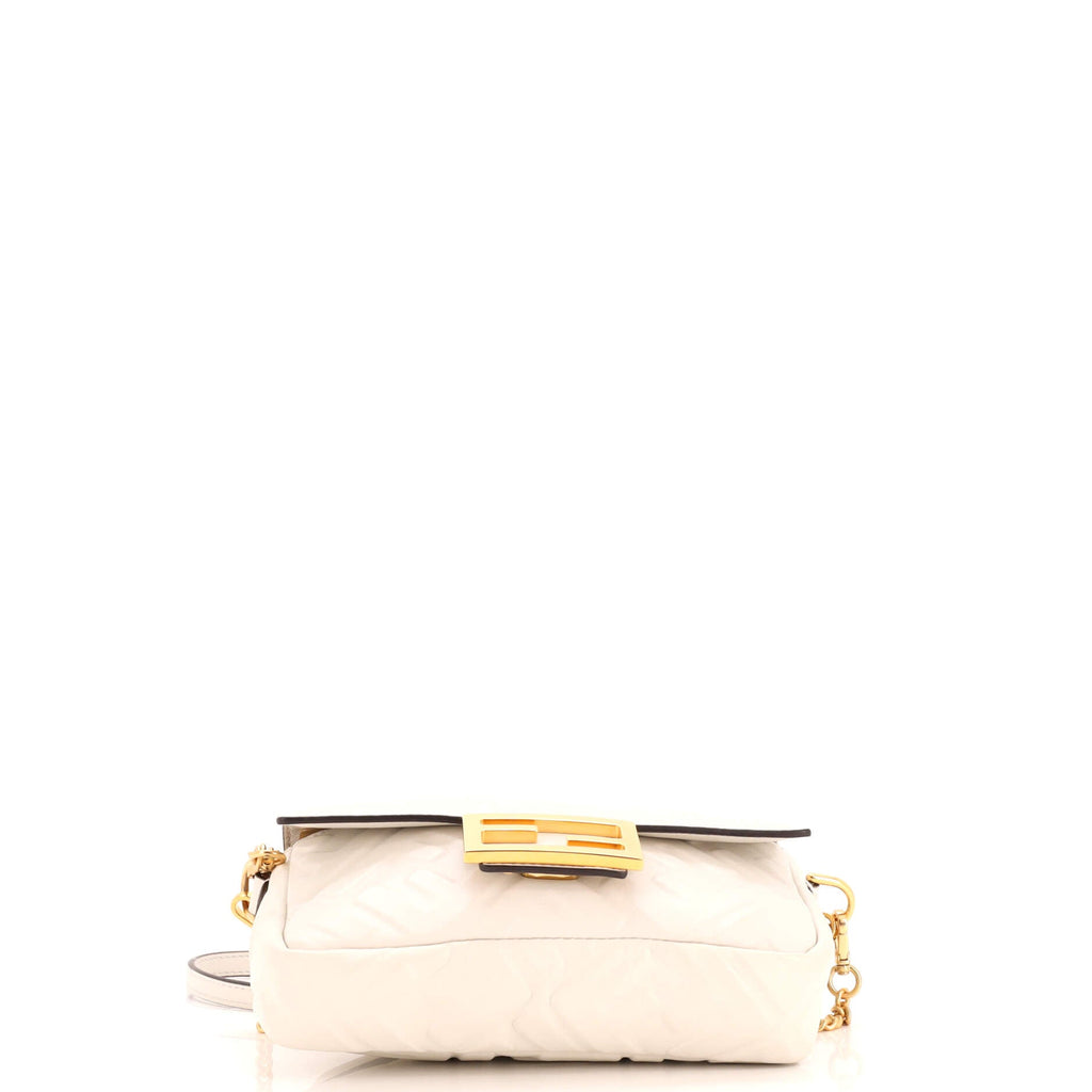 Baguette NM Bag Zucca Embossed Leather Mini