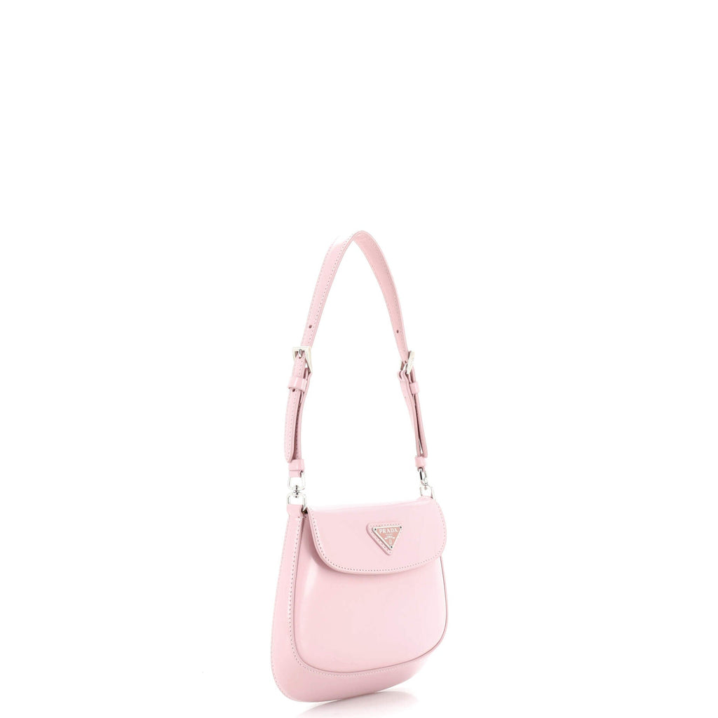 Cleo Flap Shoulder Bag Spazzolato Leather Mini