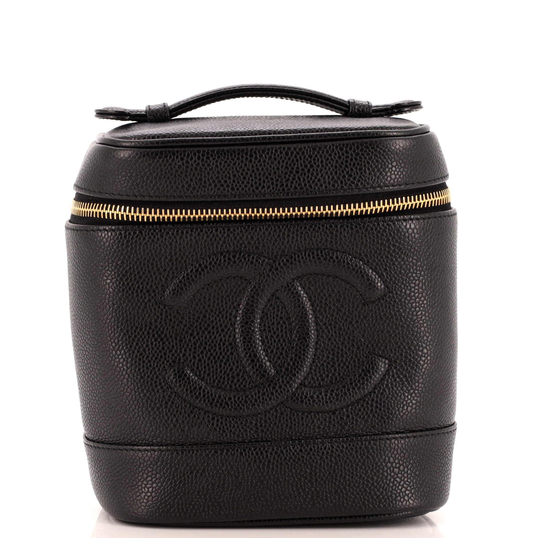 Vintage Timeless Cosmetic Case Caviar Tall
