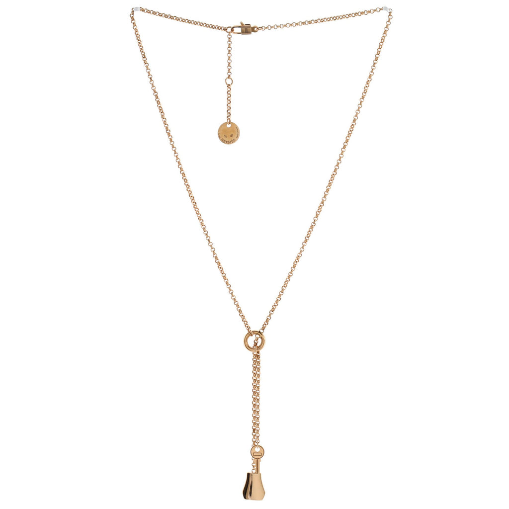 Kelly Clochette Pendant Necklace 18K Rose Gold Small