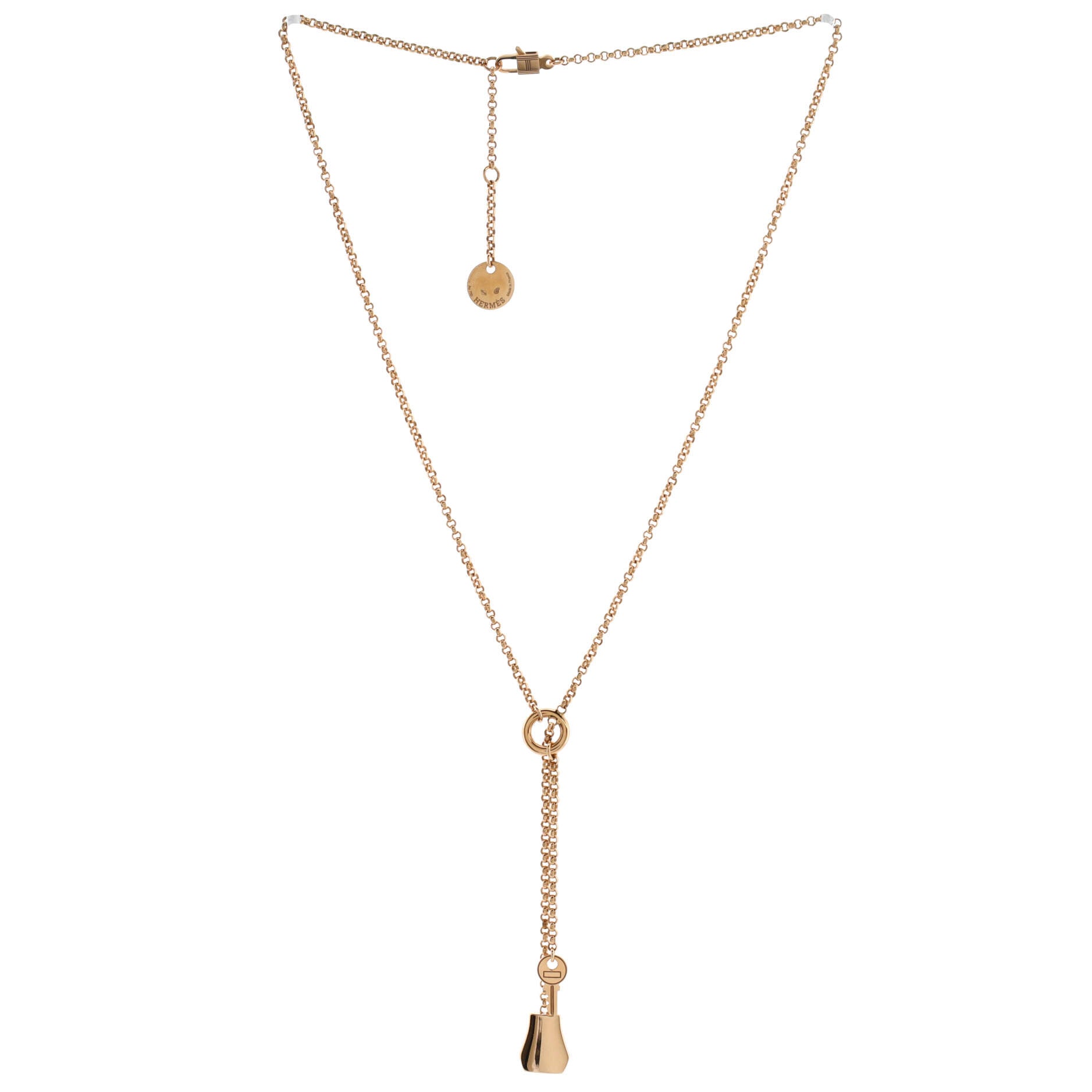 Kelly Clochette Pendant Necklace 18K Rose Gold Small