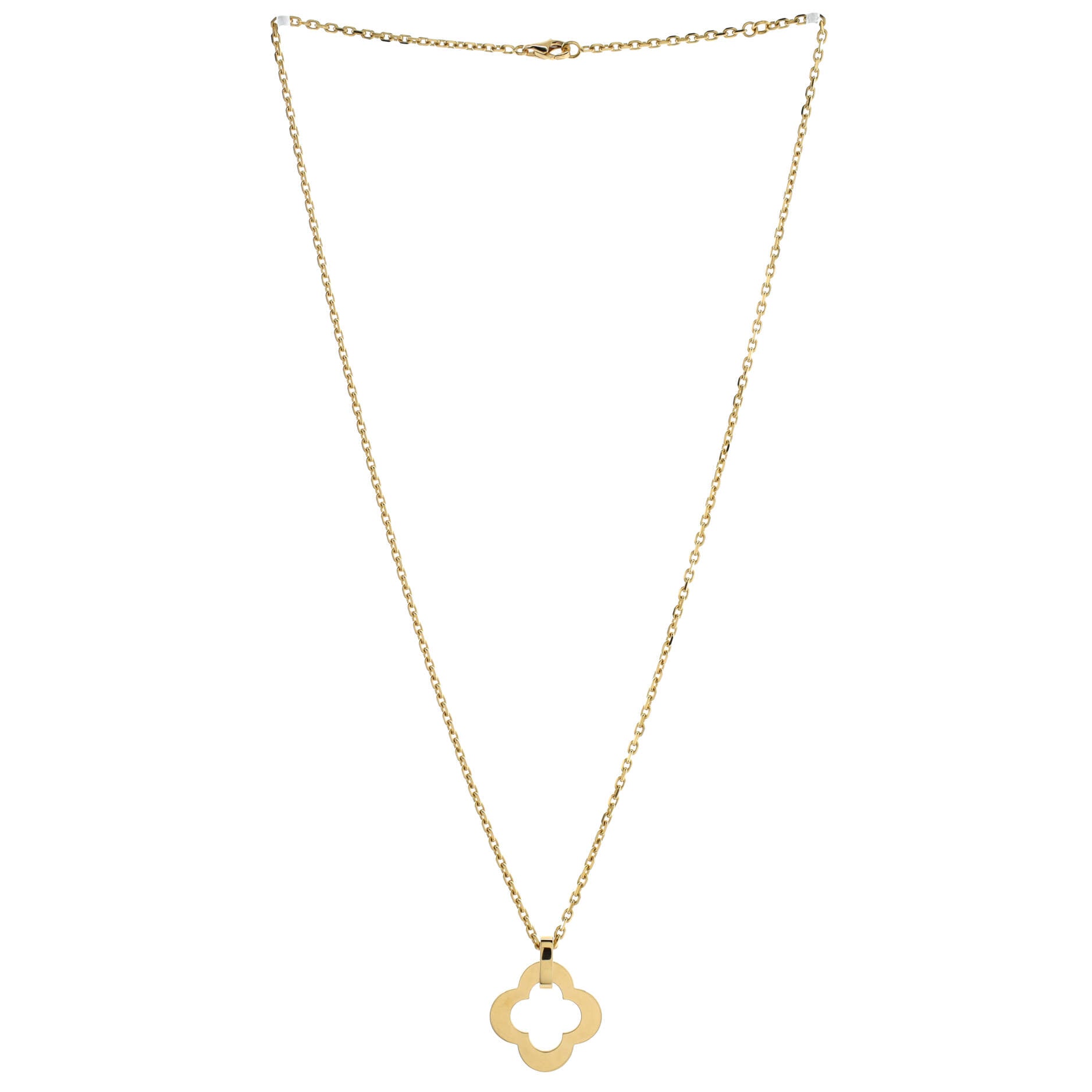 Byzantine Alhambra Pendant Necklace 18K Yellow Gold