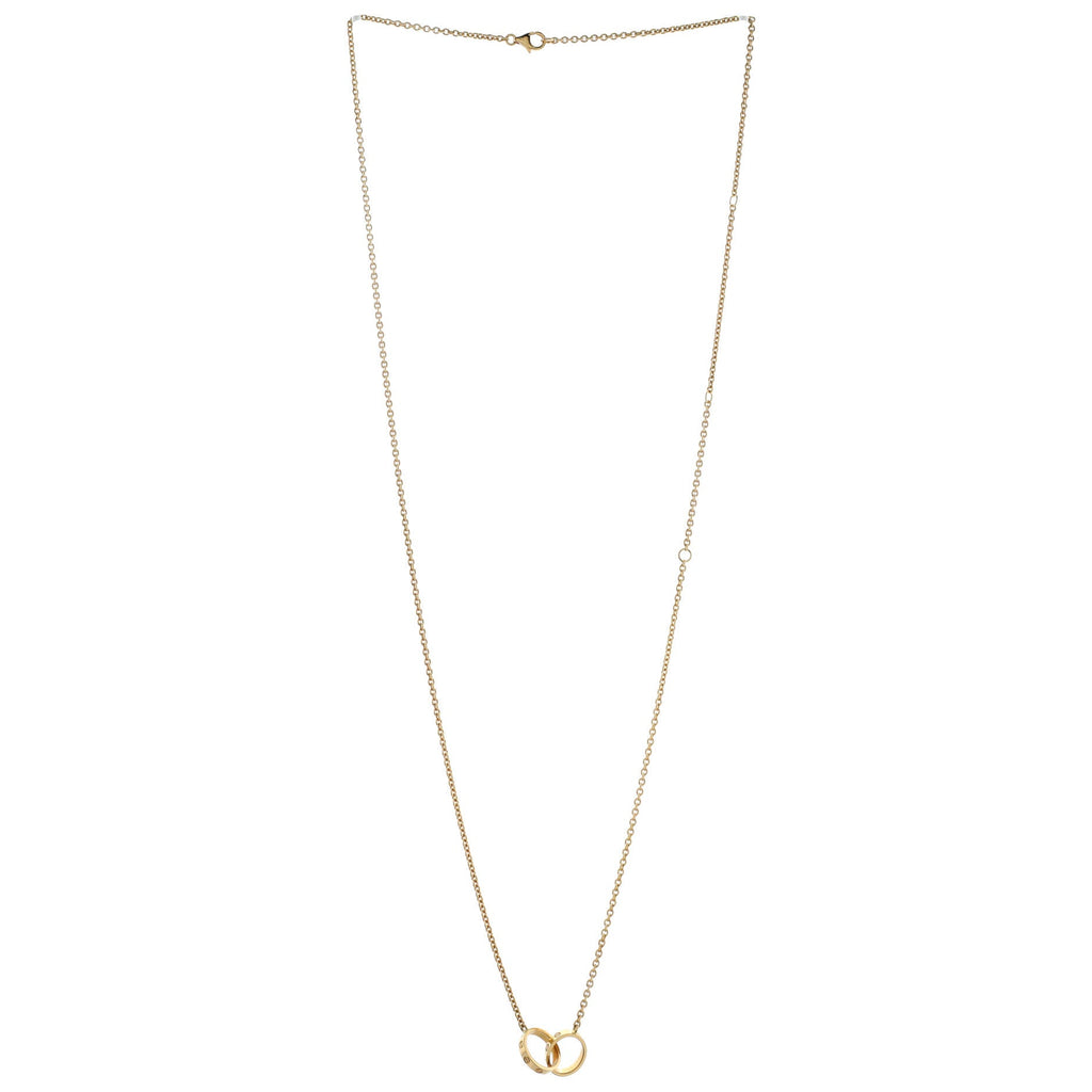 Love Interlocking Necklace 18K Yellow Gold