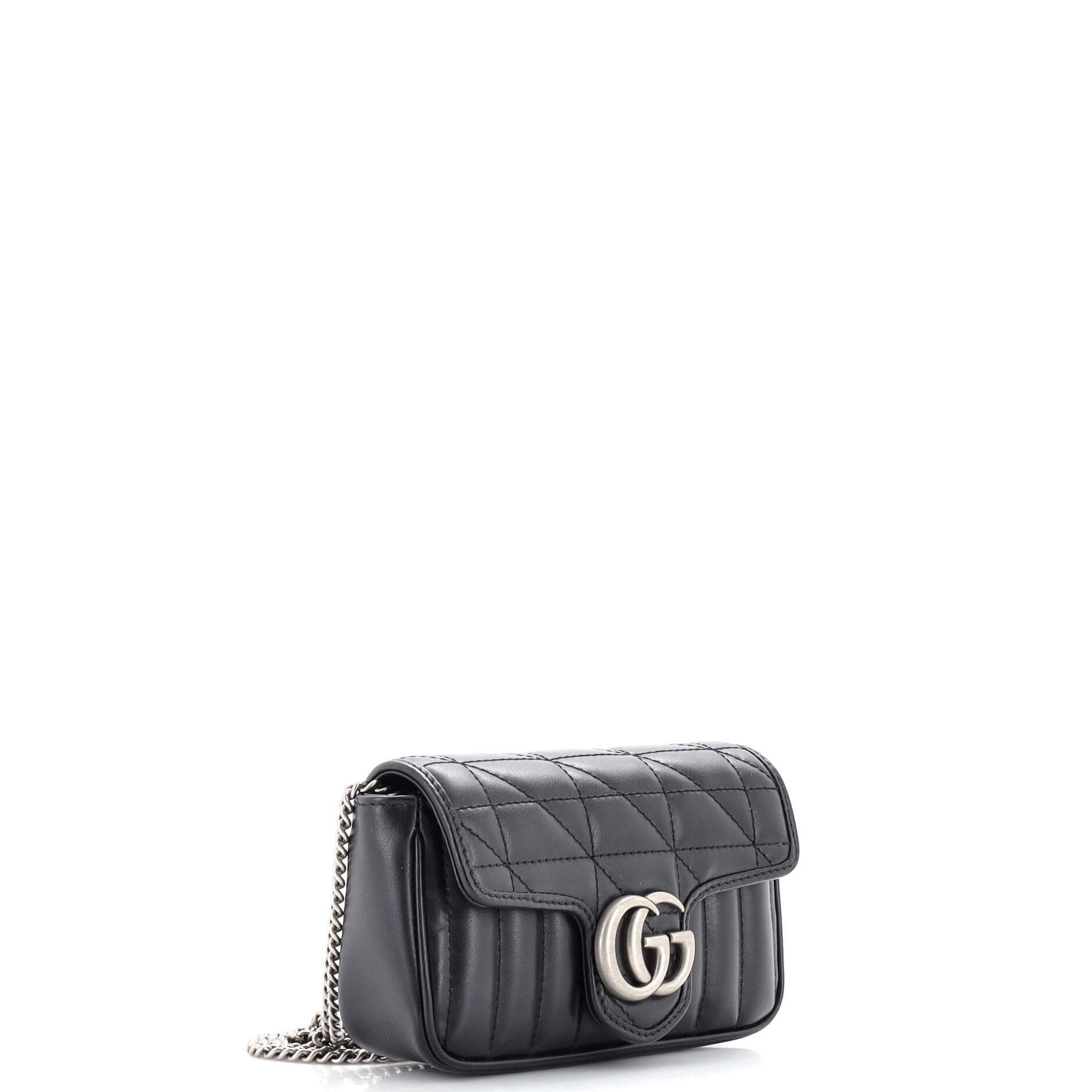 GG Marmont Flap Bag Mixed Matelasse Leather Super Mini