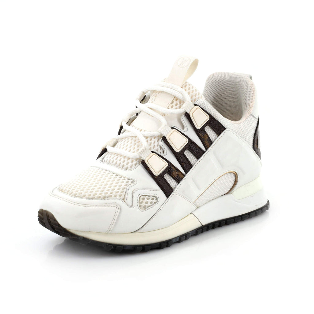 Women's Run Away Sneakers Mesh with Monogram Canvas and Leather