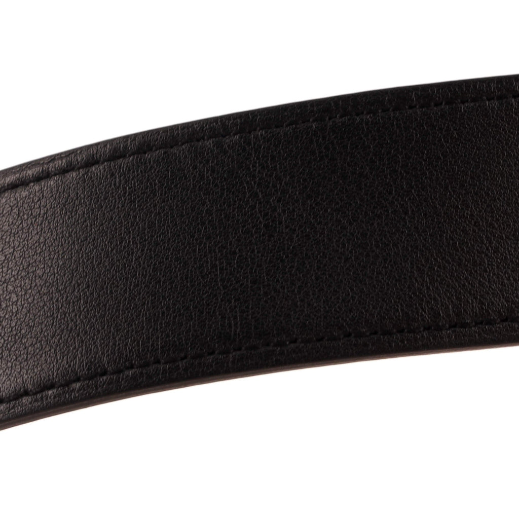 Constance Martelee H Reversible Belt Leather with Hammered Hardware Medium 85