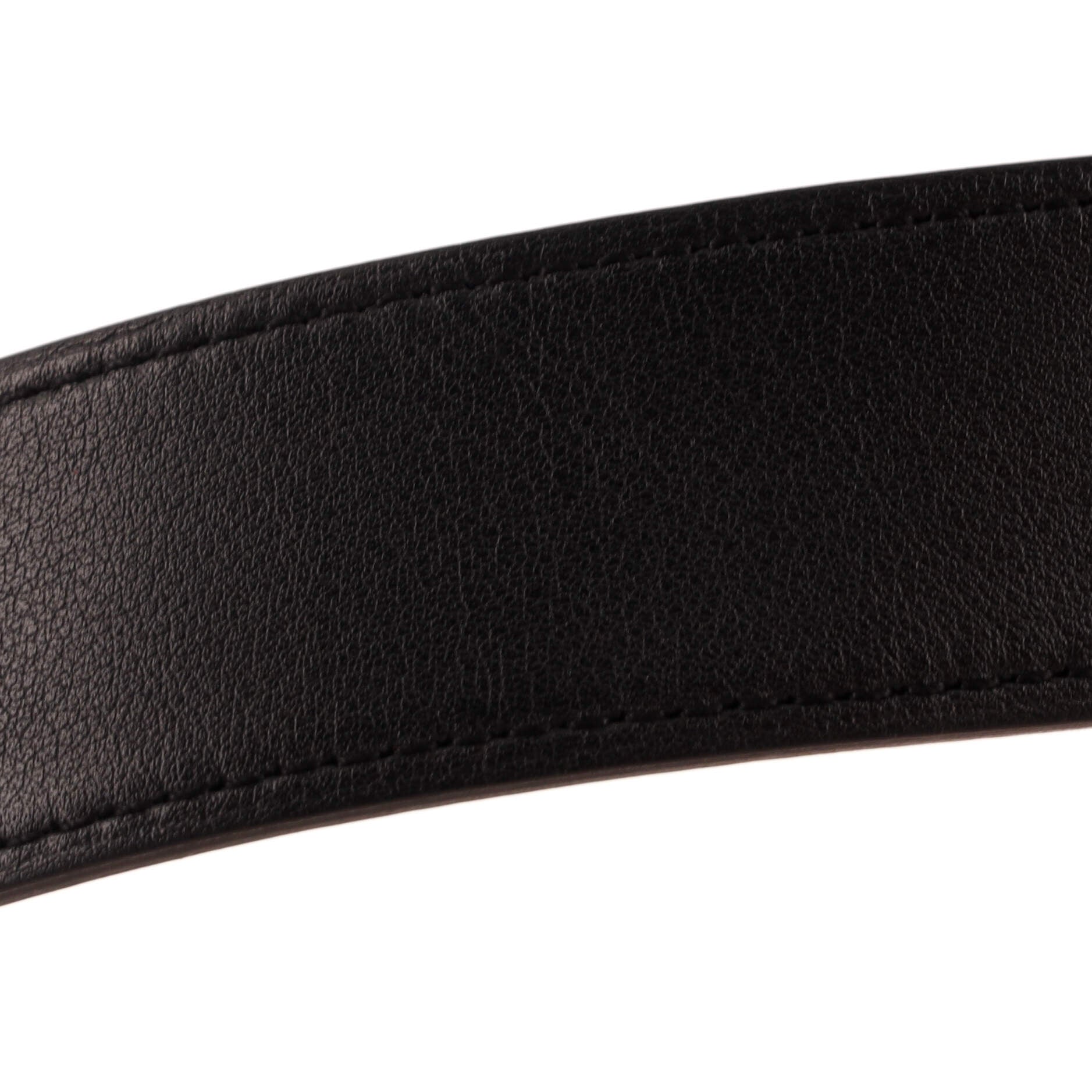 Constance Martelee H Reversible Belt Leather with Hammered Hardware Medium 85