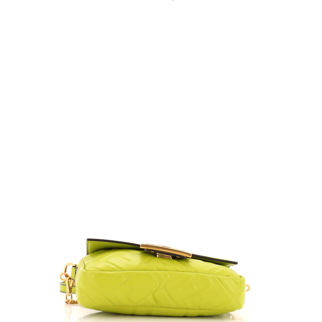 Baguette NM Bag Zucca Embossed Leather Mini