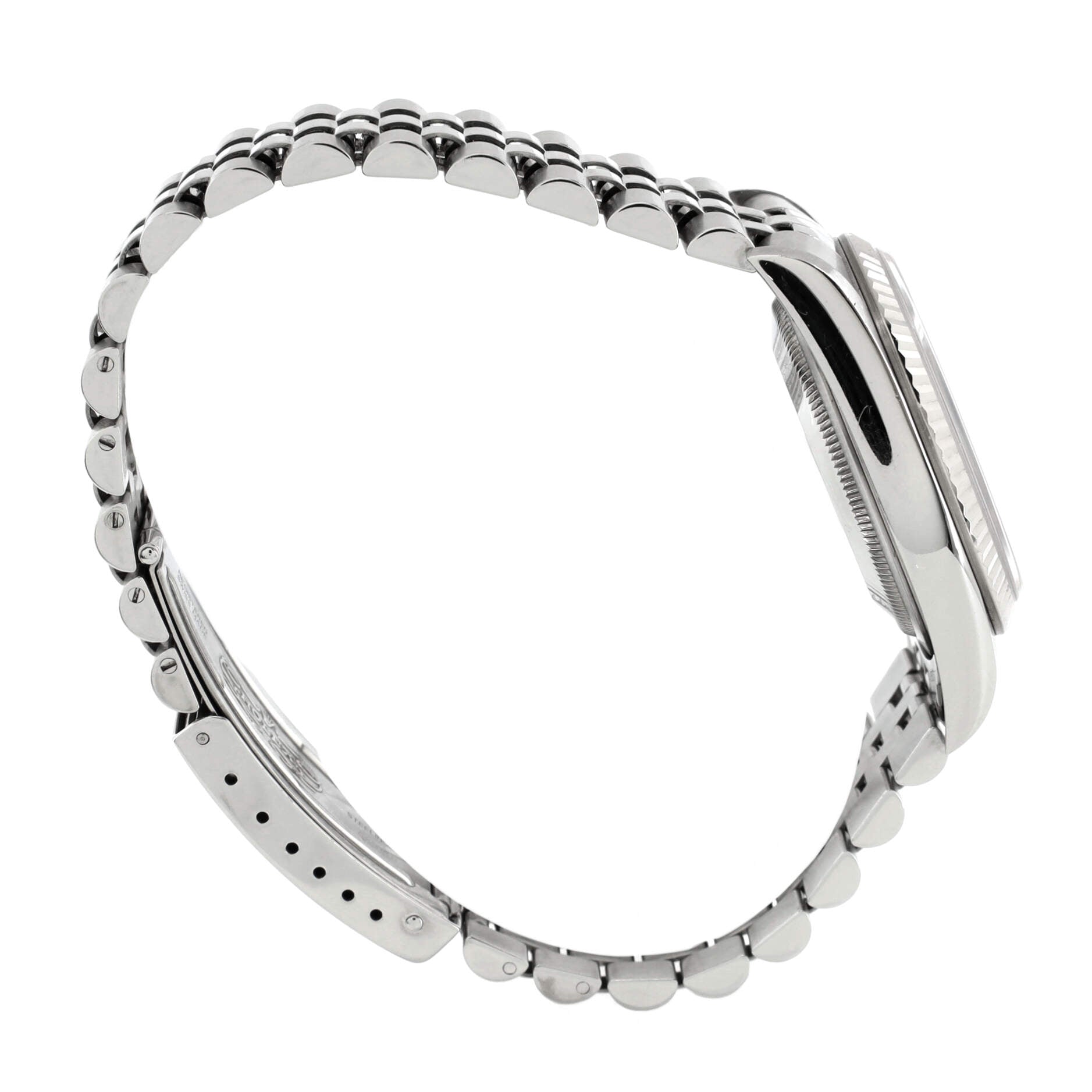 Oyster Perpetual Datejust Automatic Watch Stainless Steel and White Gold with Diamond Markers 36