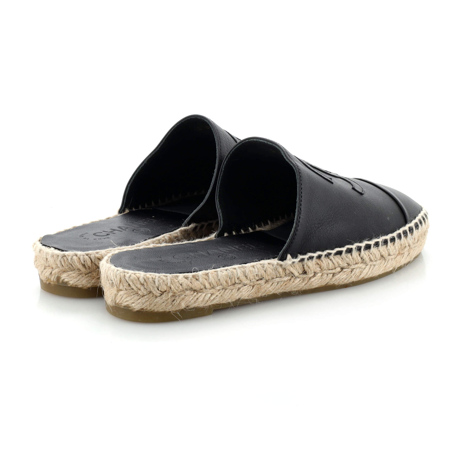 Women's CC Mule Espadrilles Leather