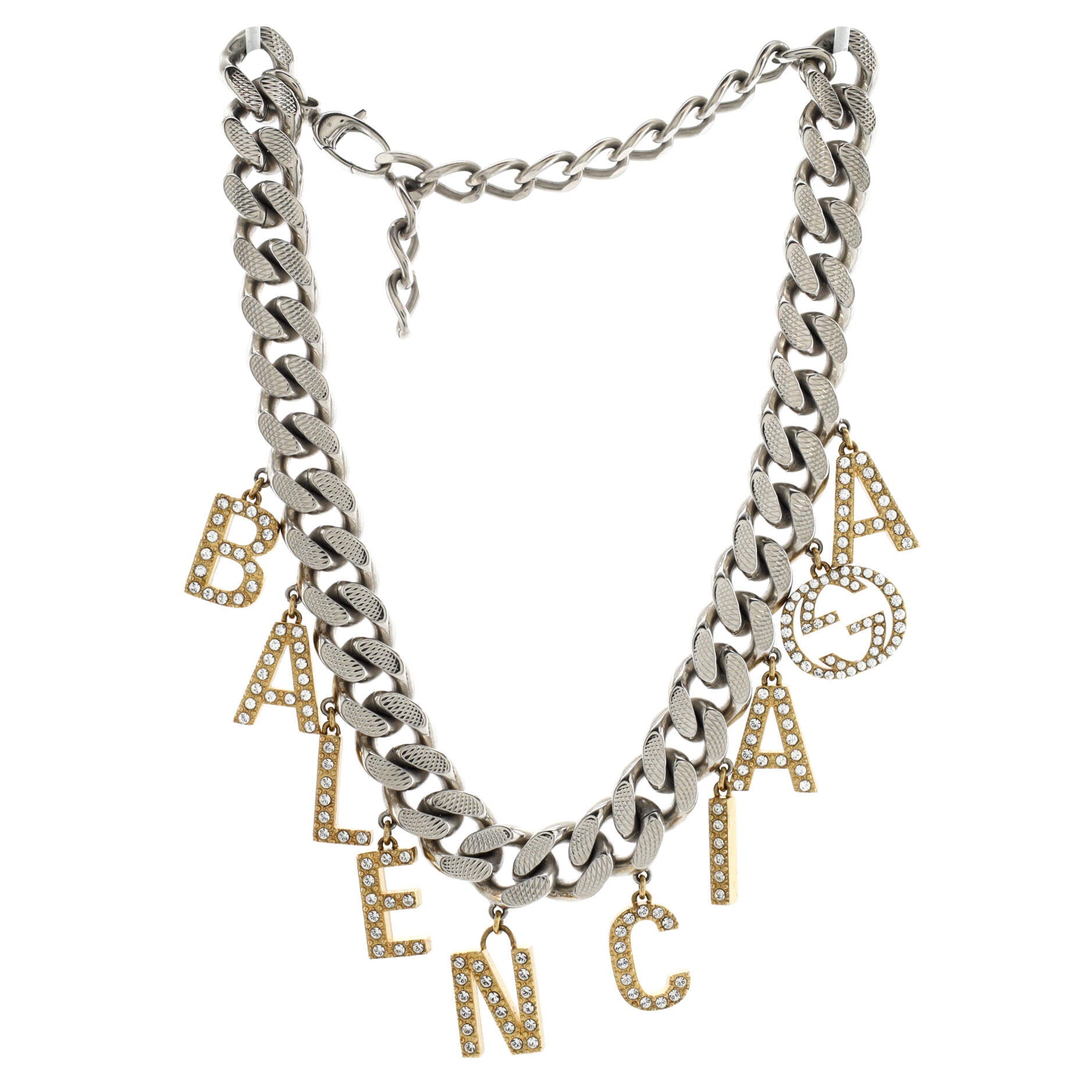 x Balenciaga The Hacker Project Choker Necklace Metal with Crystal