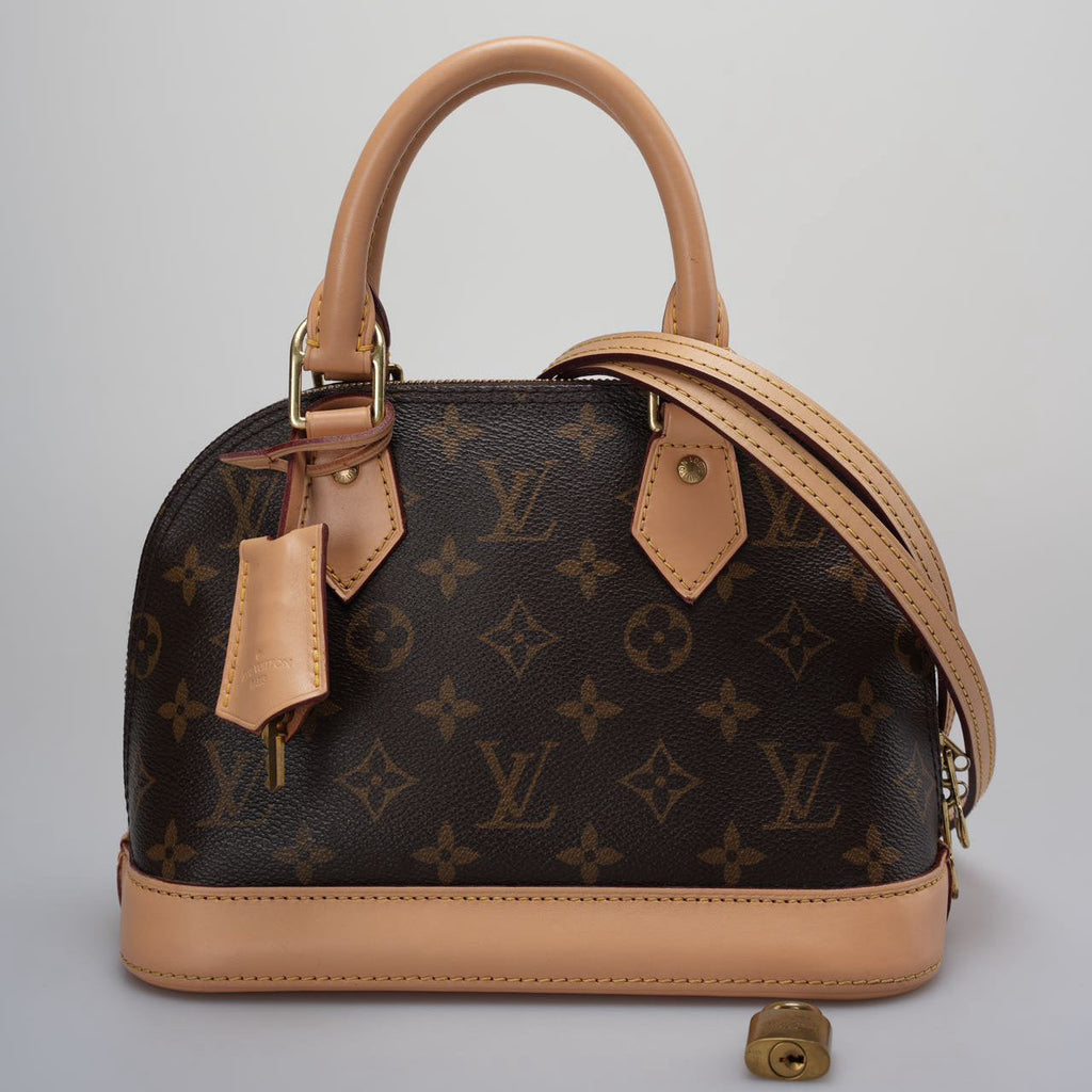 Louis Vuitton Alma BB Monogram Brown Shoulder Bag 2014