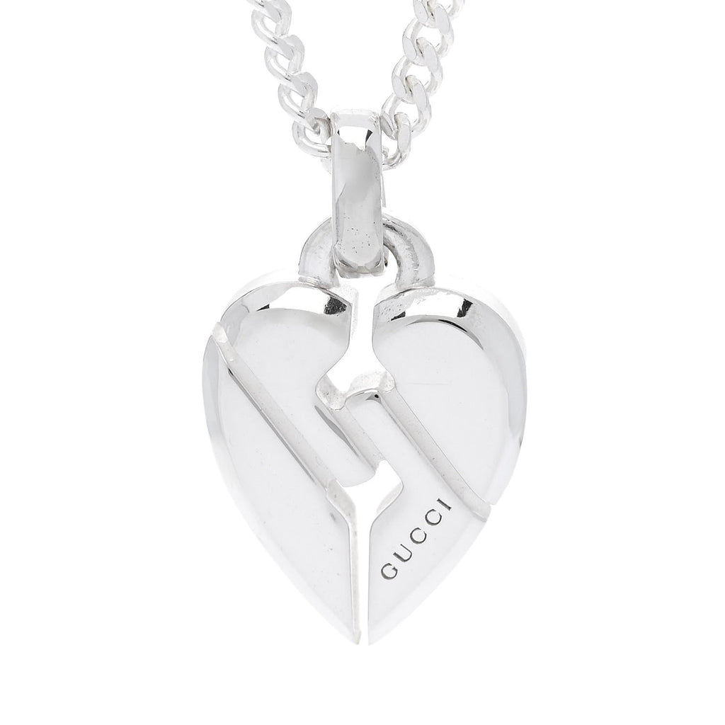Sterling Silver Heart Knot Pendant Necklace