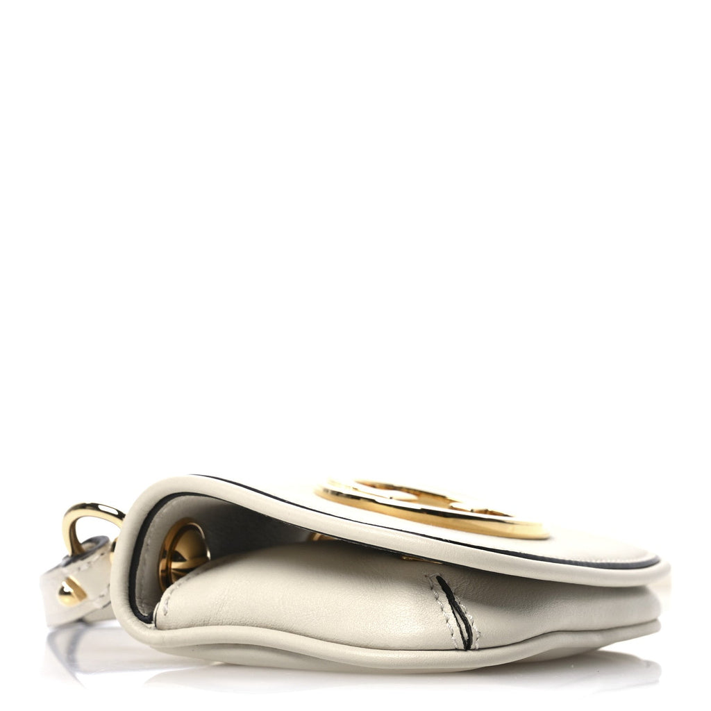 Roxy Calfskin Blondie  Case Wallet with Strap Mystic White