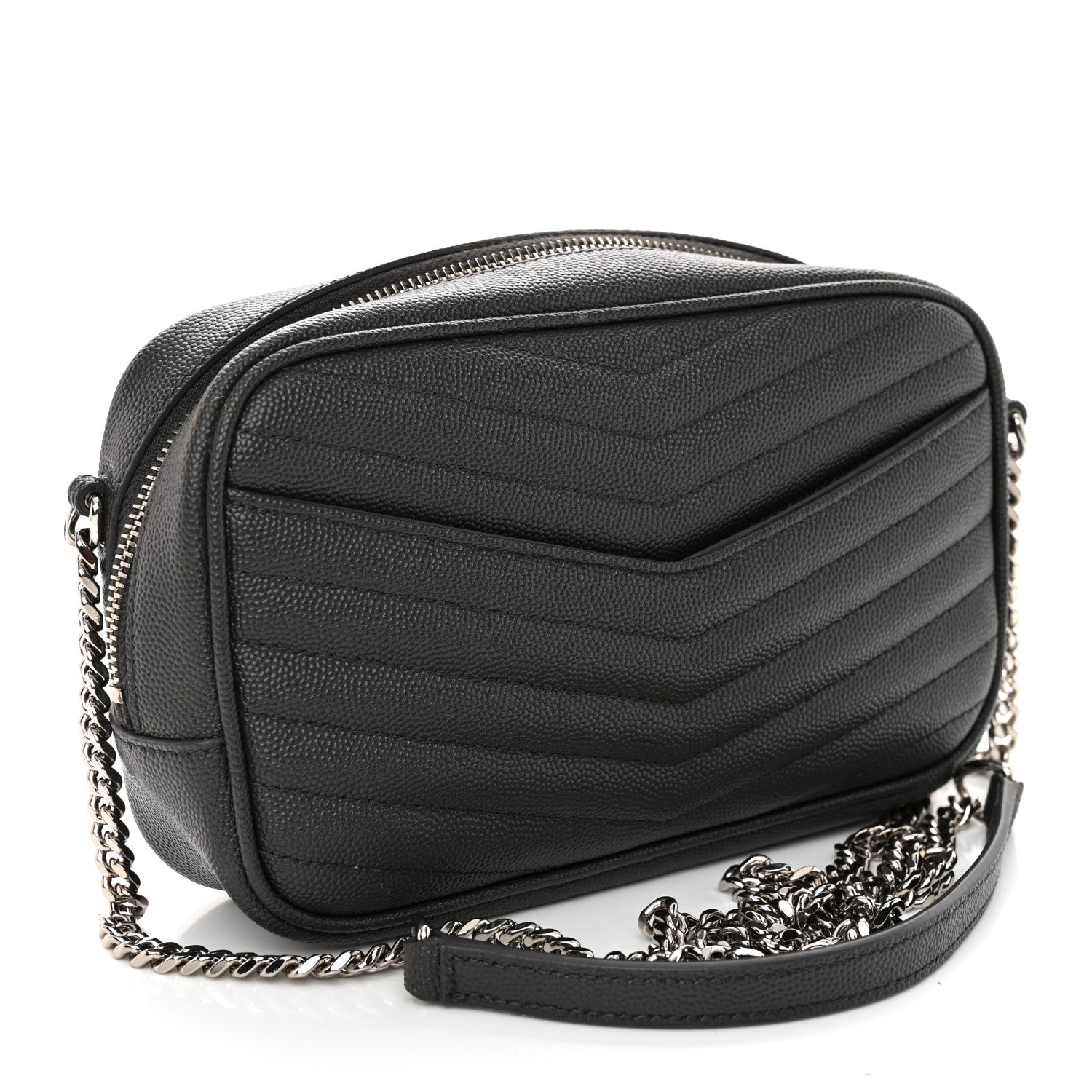 Grain De Poudre Matelasse Monogram Mini Lou Camera Bag Asphalt