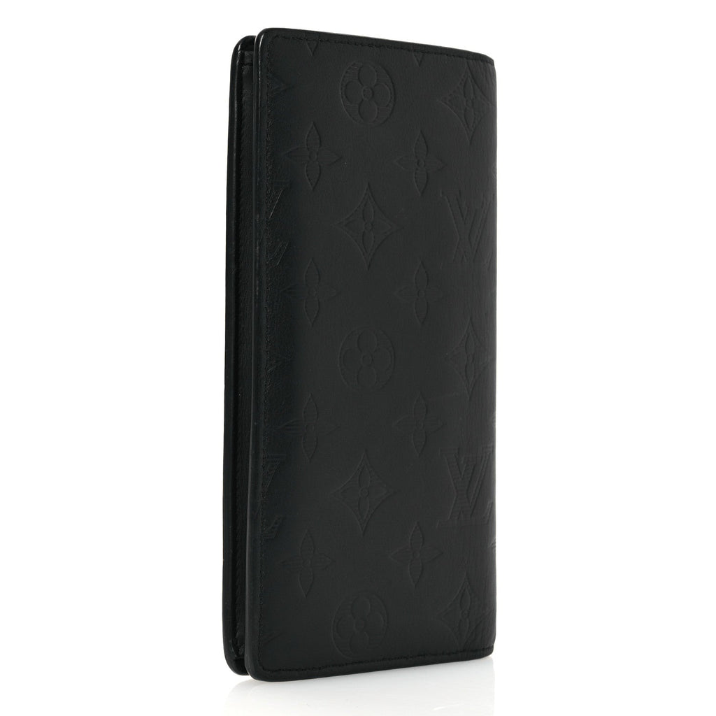 Calfskin Monogram Shadow Brazza Wallet Black