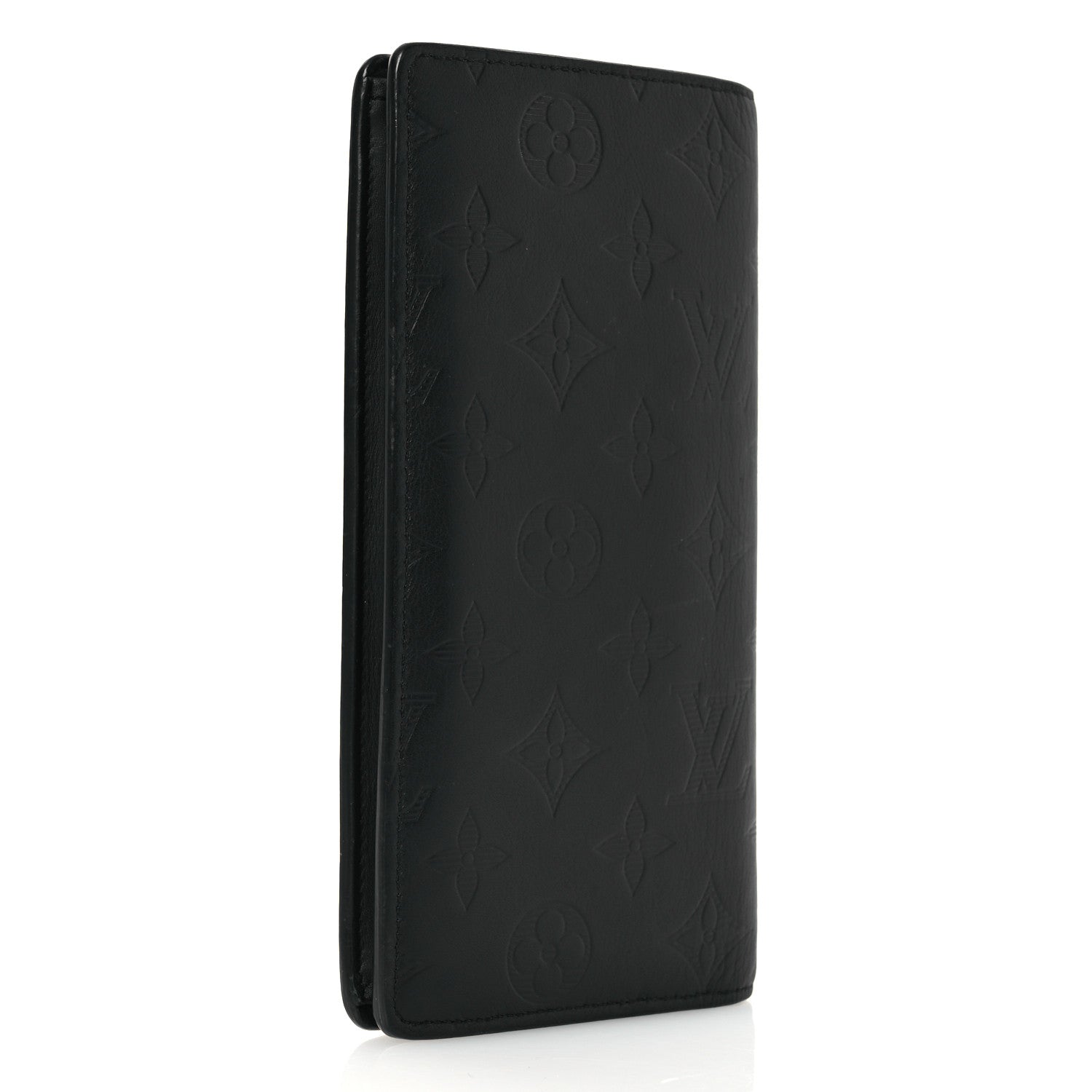 Calfskin Monogram Shadow Brazza Wallet Black