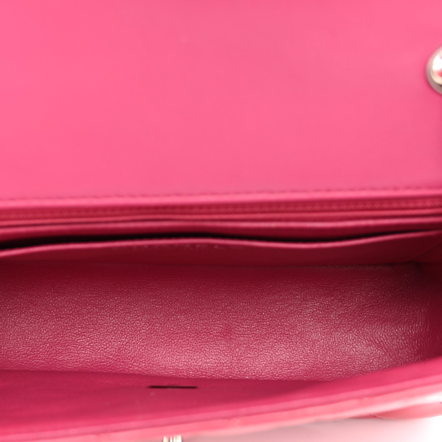 Patent Calfskin Quilted Mini Rectangular Flap Pink