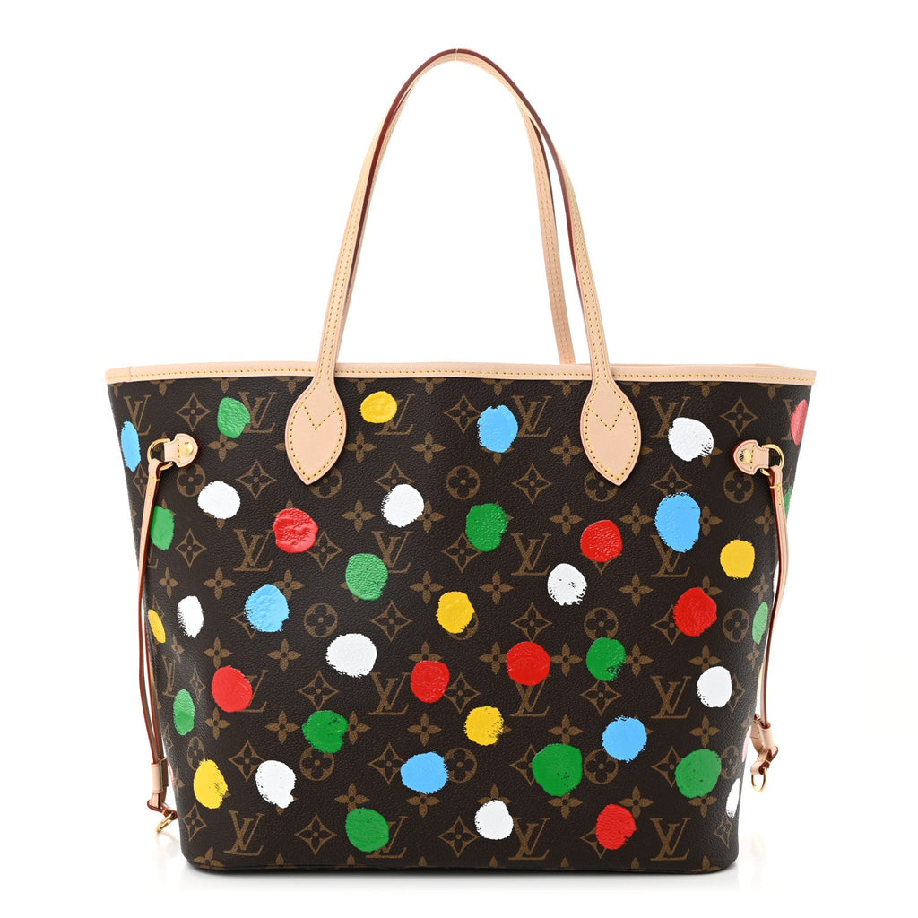 LV X YK Monogram Dots Neverfull MM