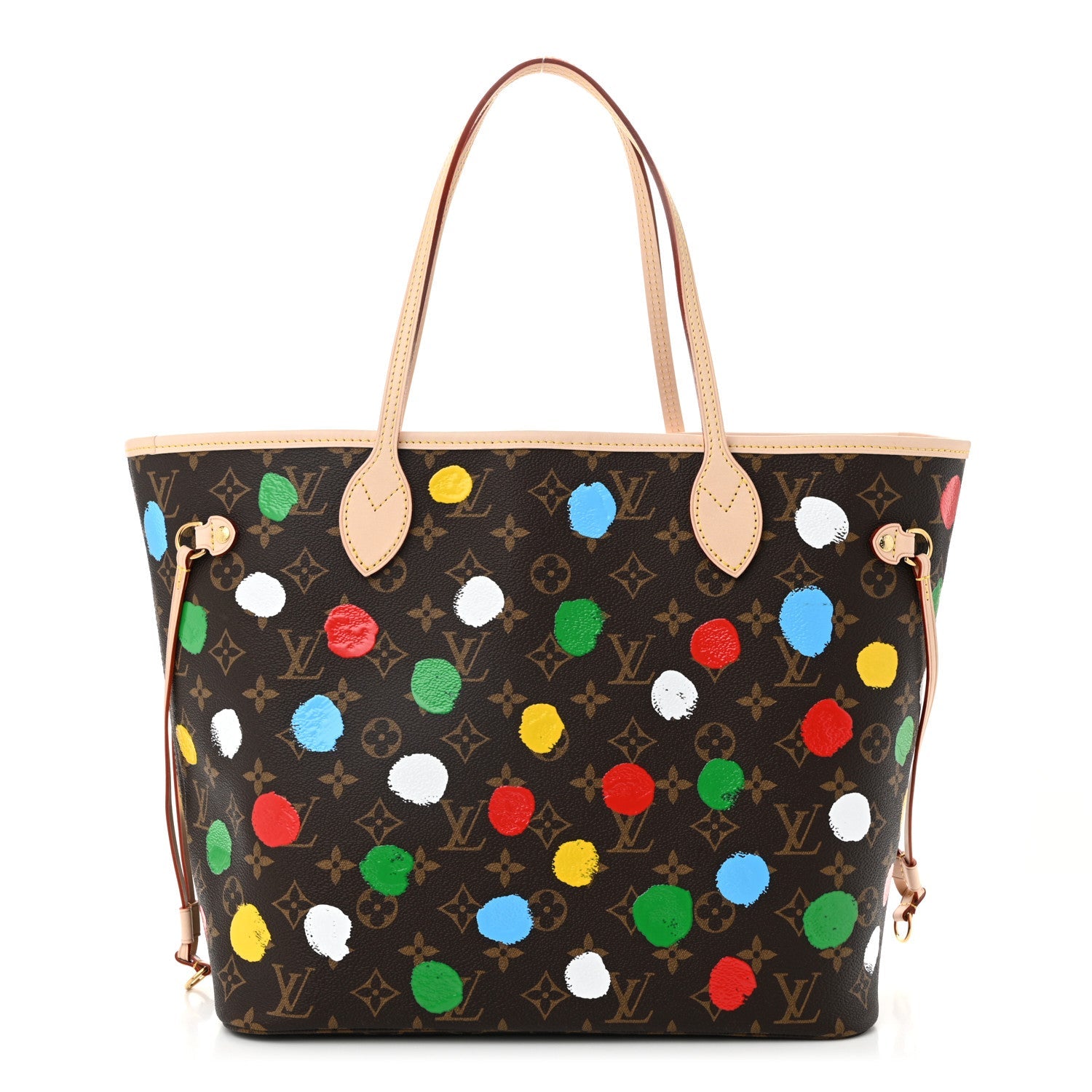 LV X YK Monogram Dots Neverfull MM