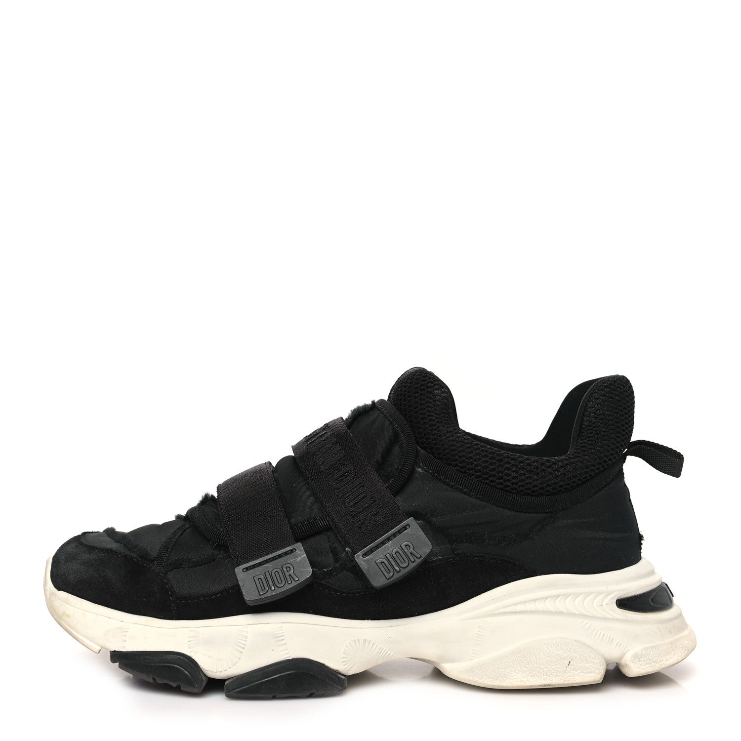 Technical Fabric Nylon Camouflage Womens D-Wander Sneakers 38 Black
