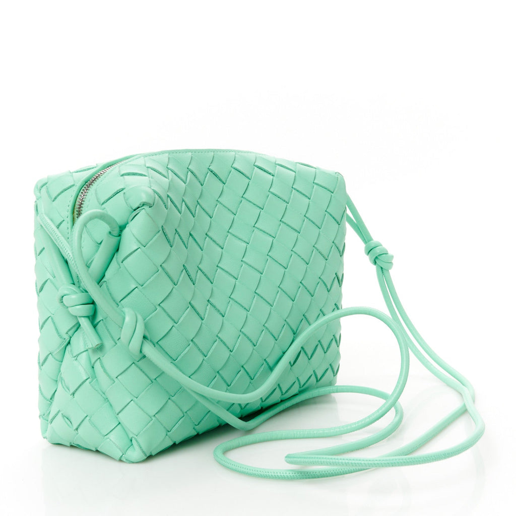 Nappa Intrecciato Small Loop Camera Bag Siren