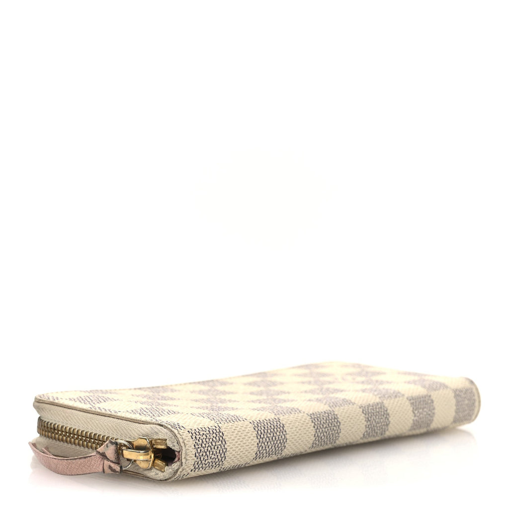 Damier Azur Clemence Wallet Rose Ballerine