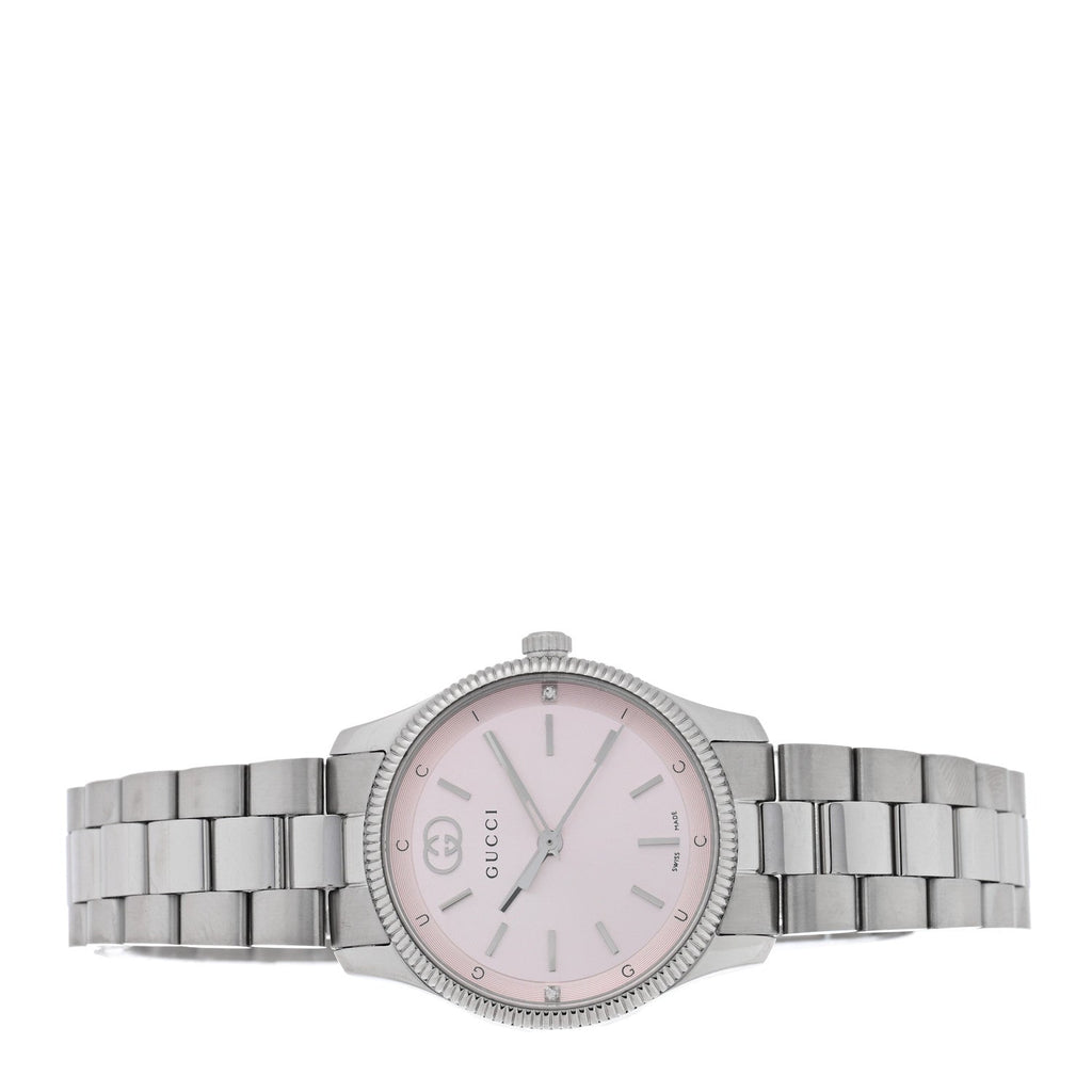 Stainless Steel Diamond 29mm G-Timeless Quartz Watch Pink