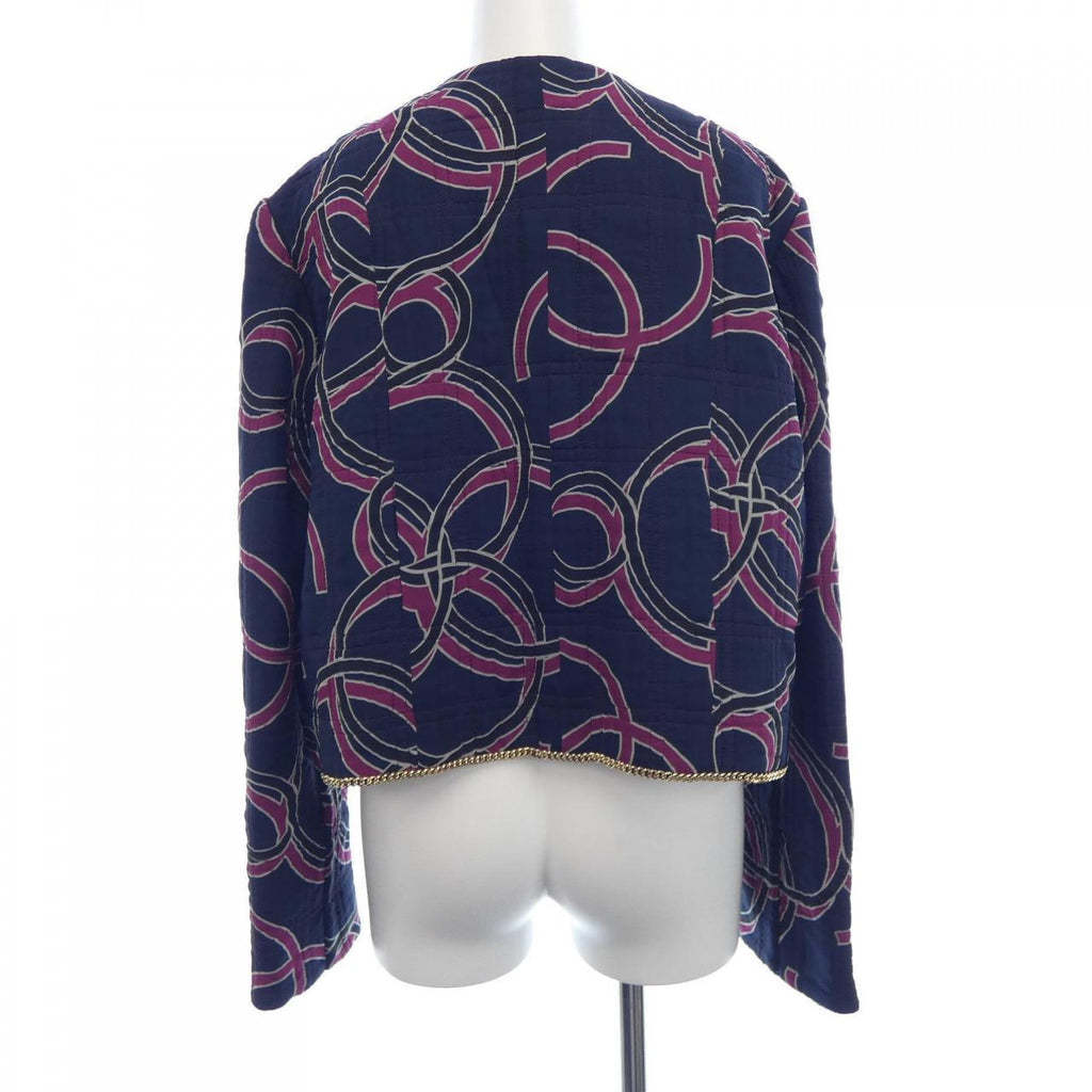 Chanel P74766V66259 Silk Collarless Jacket