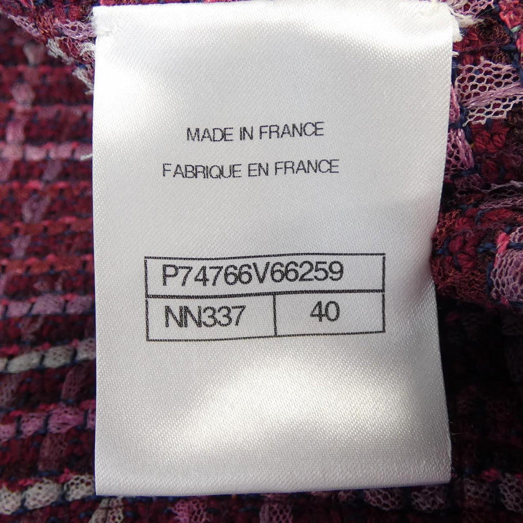 Chanel P74766V66259 Silk Collarless Jacket