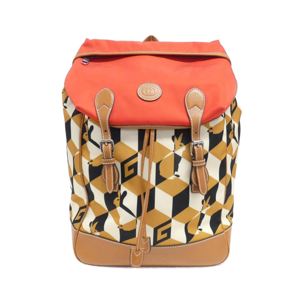 Gucci 696013 Nylon Leather Backpack