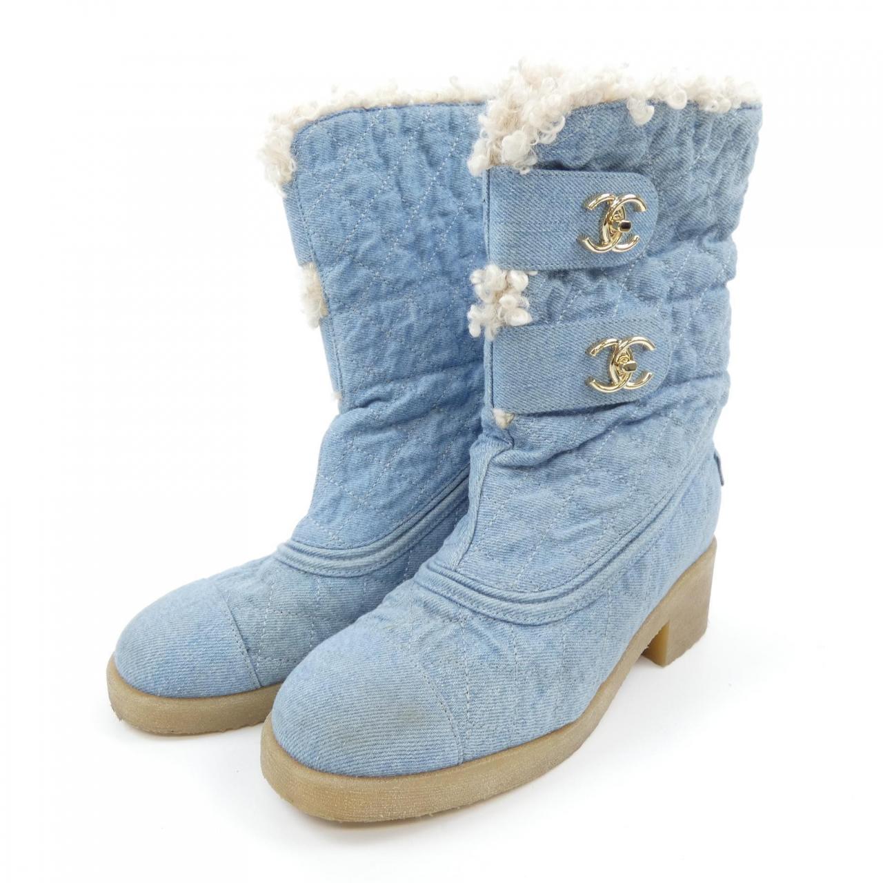 Chanel G36702Y54400 Denim Boots