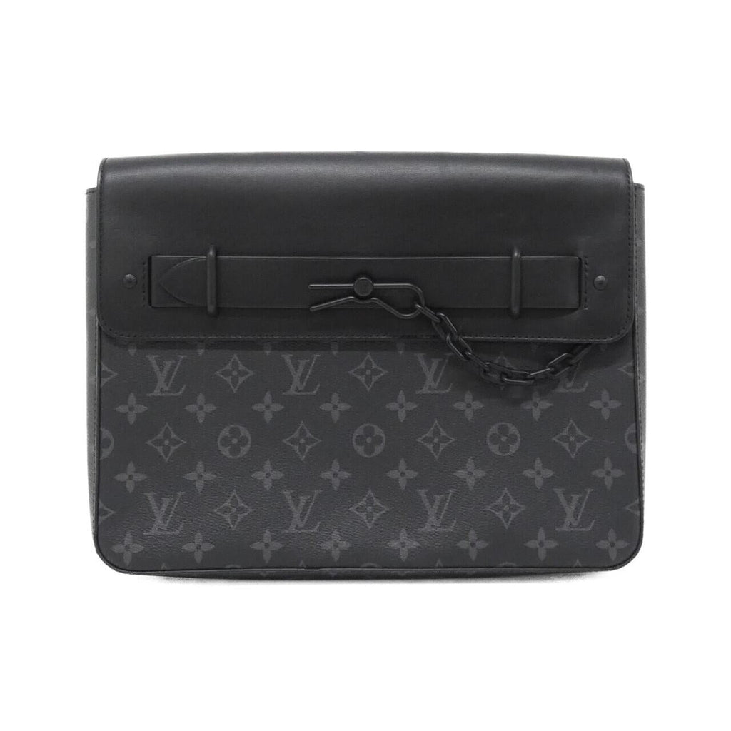 Louis Vuitton Monogram Pochette Steamer Coated Canvas Clutch Bag