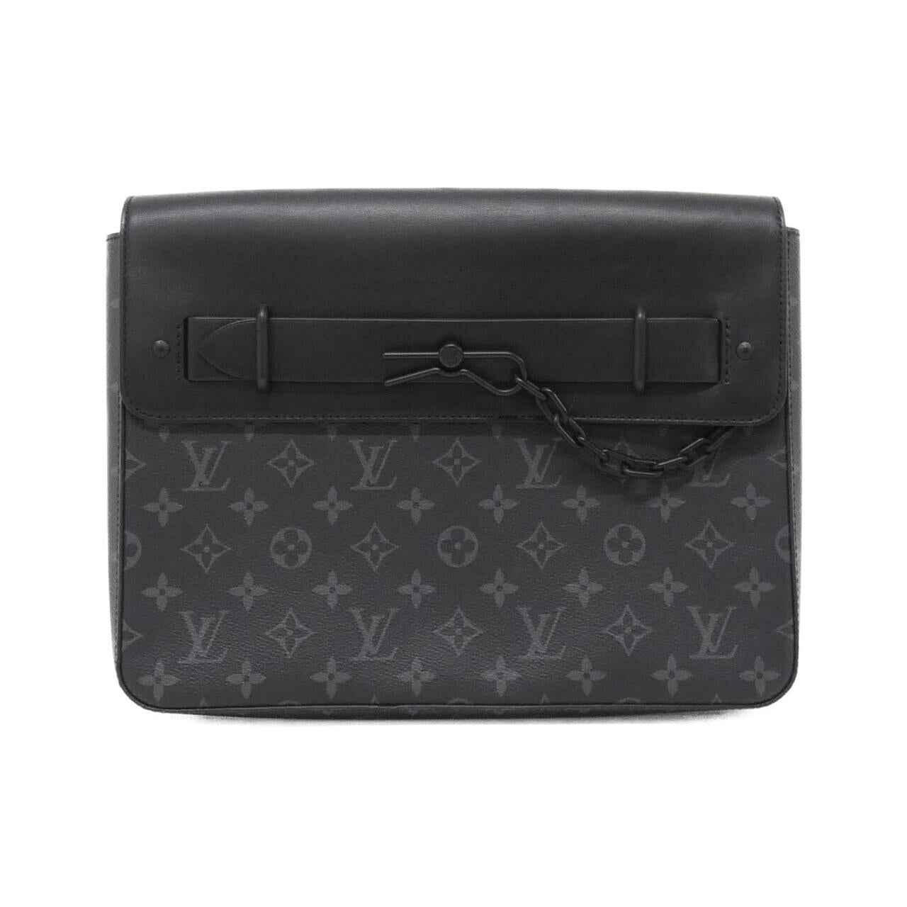 Louis Vuitton Monogram Pochette Steamer Coated Canvas Clutch Bag