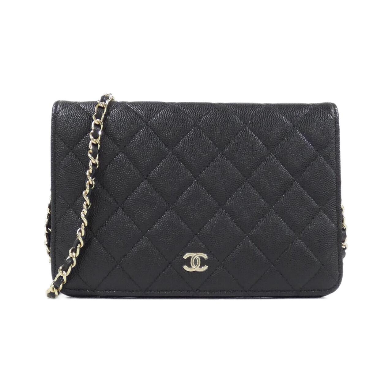 Chanel Timeless Classic Line Caviar Skin Chain Clutch