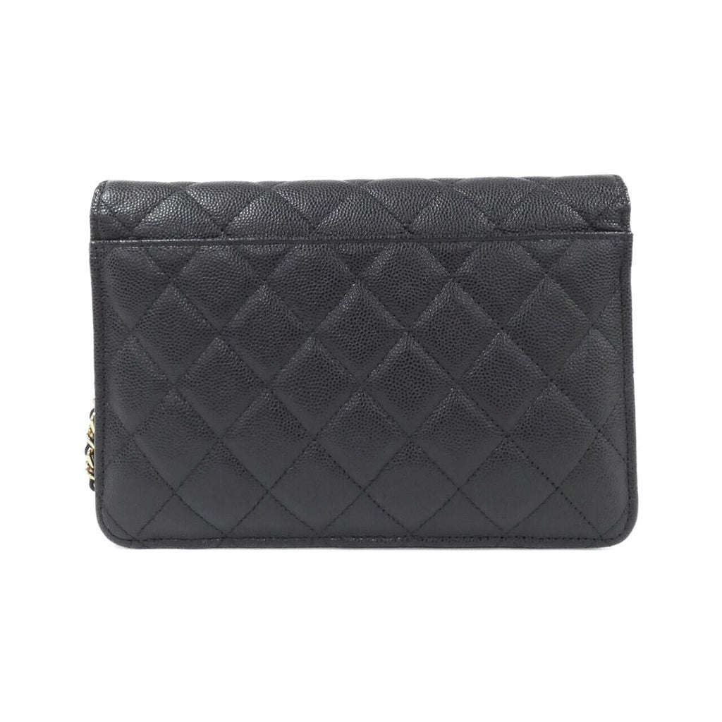 Chanel Timeless Classic Line Caviar Skin Chain Clutch