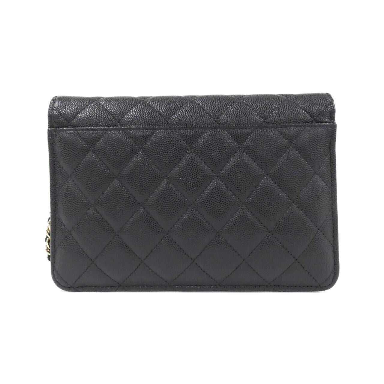 Chanel Timeless Classic Line Caviar Skin Chain Clutch