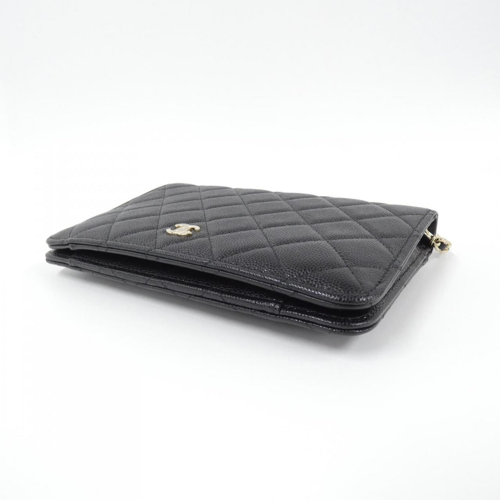 Chanel Timeless Classic Line Caviar Skin Chain Clutch